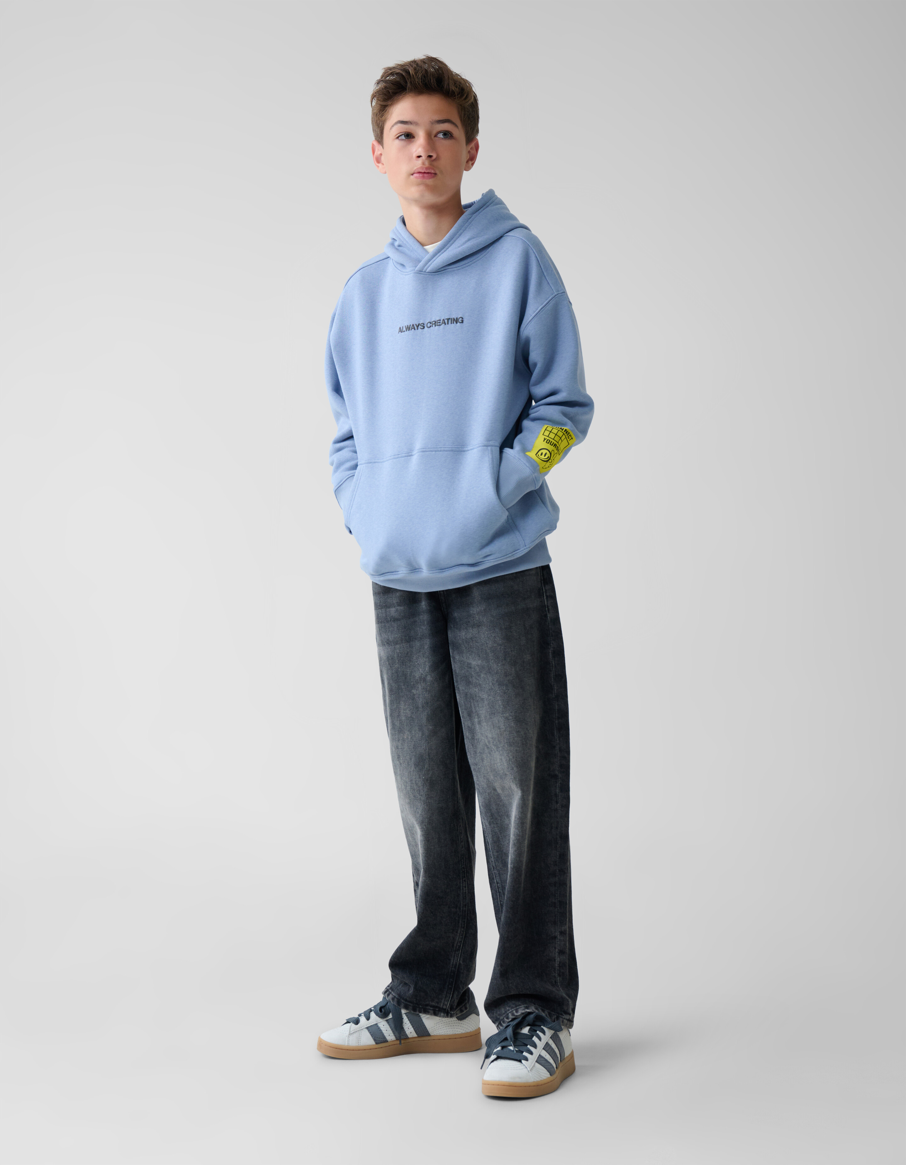Artwork Hoodie Blauw SHOEBY BOYS