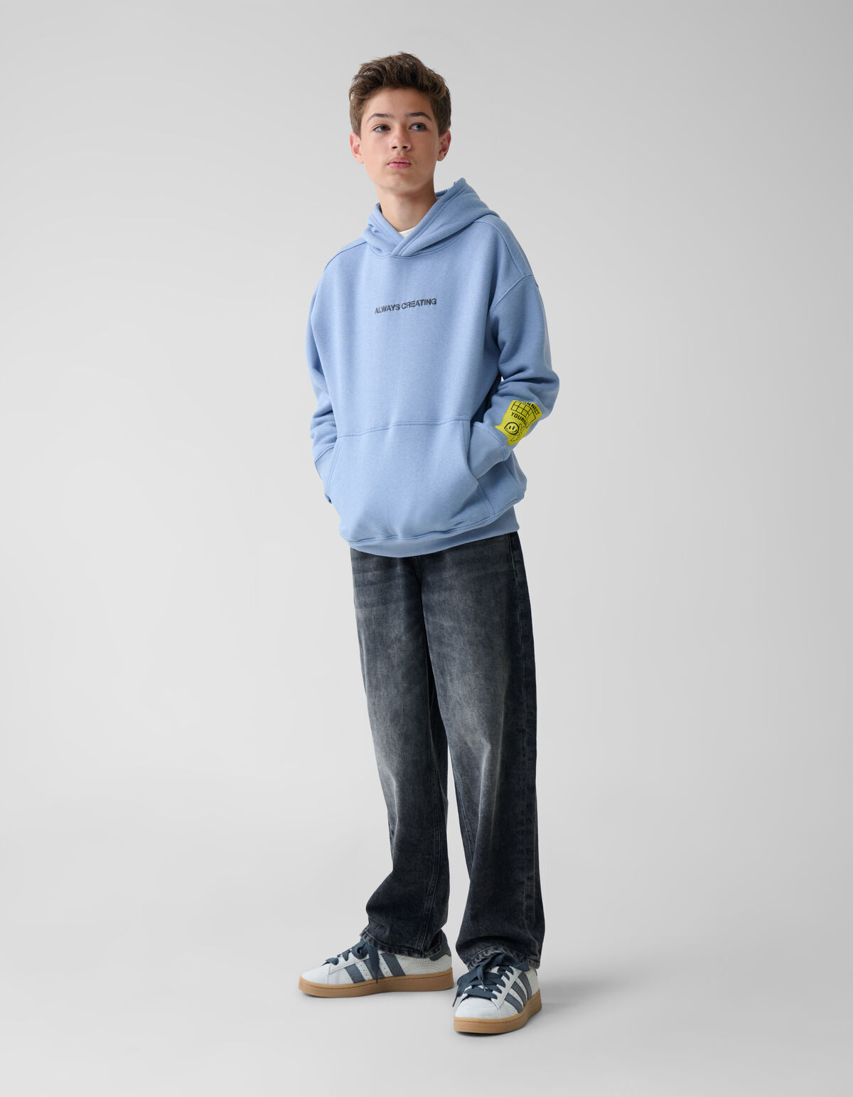 Artwork Hoodie Blauw SHOEBY BOYS