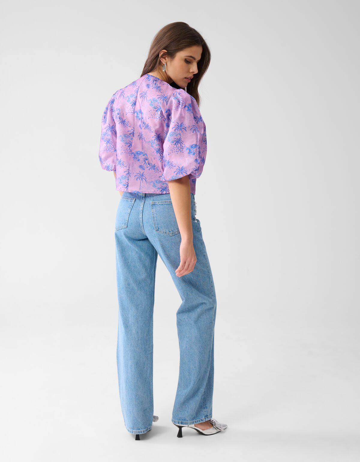 Puff Blouse Paars SHOEBY WOMEN