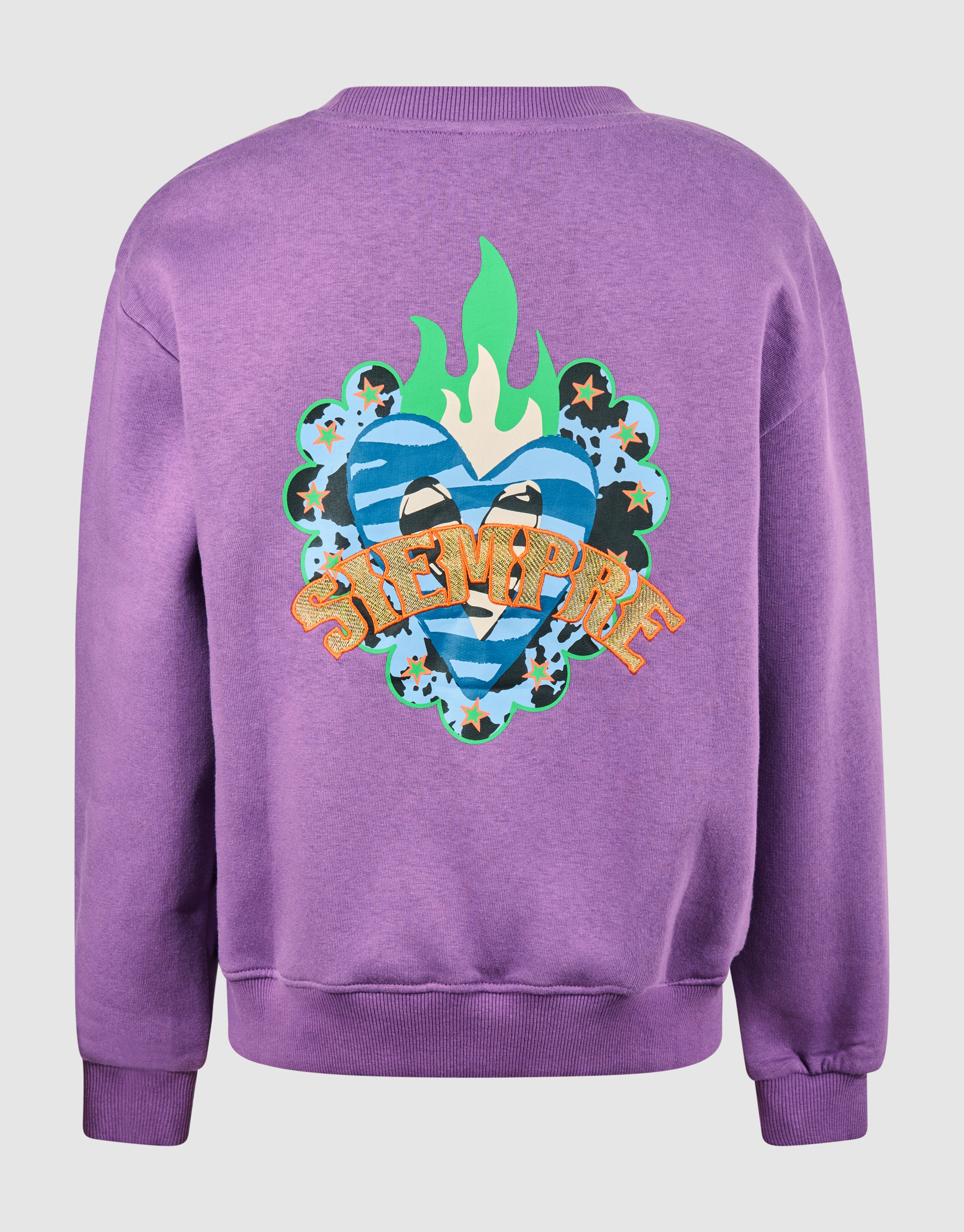 Heart Artwork Sweater Paars SHOEBY GIRLS