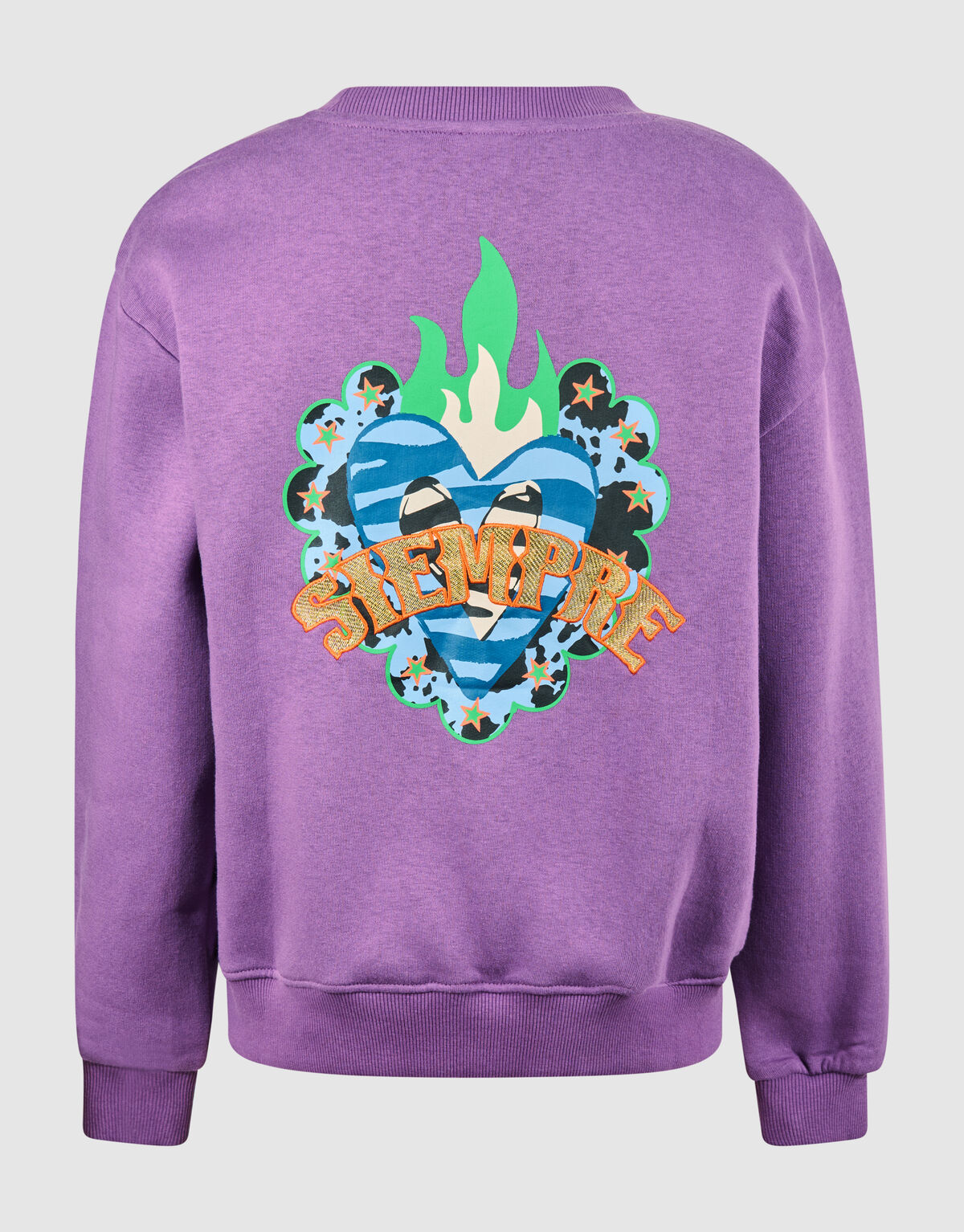 Heart Artwork Sweater Paars SHOEBY GIRLS