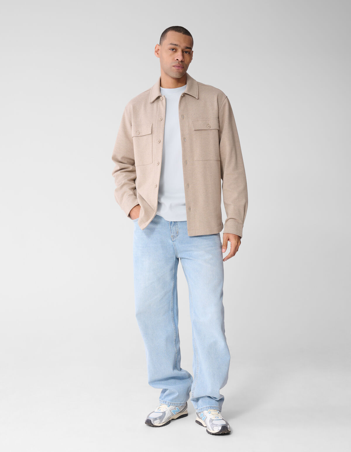 Soft Overshirt Lichtbruin SHOEBY MEN