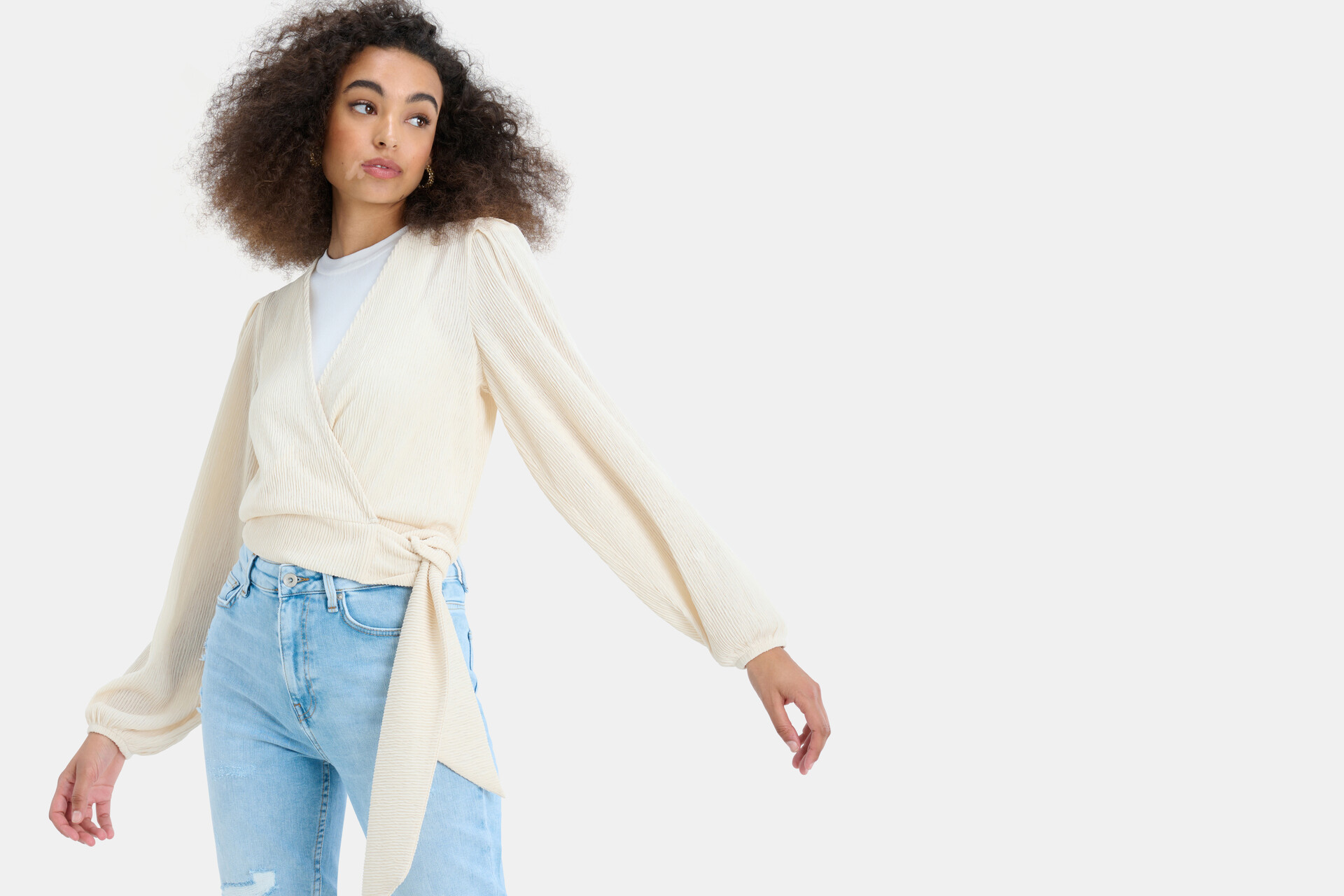 Fancy Crinkle Wrap Top EKSEPT