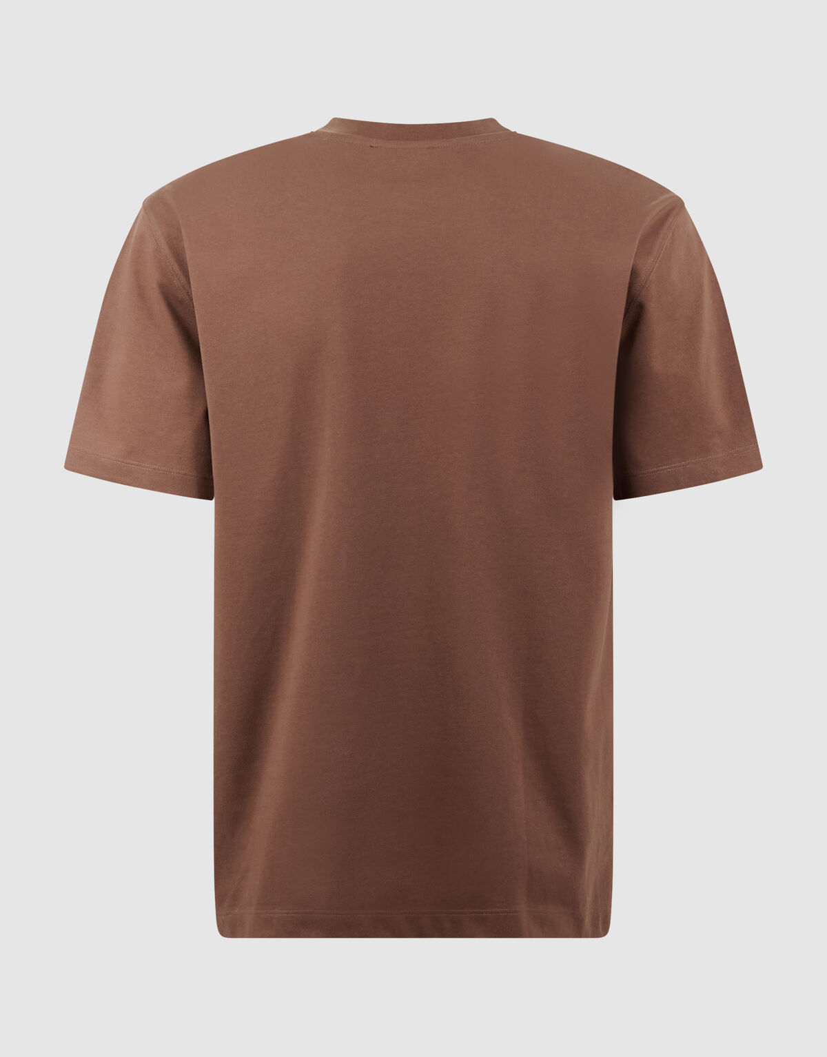 Tekst Print T-shirt Donkerbruin SHOEBY MEN