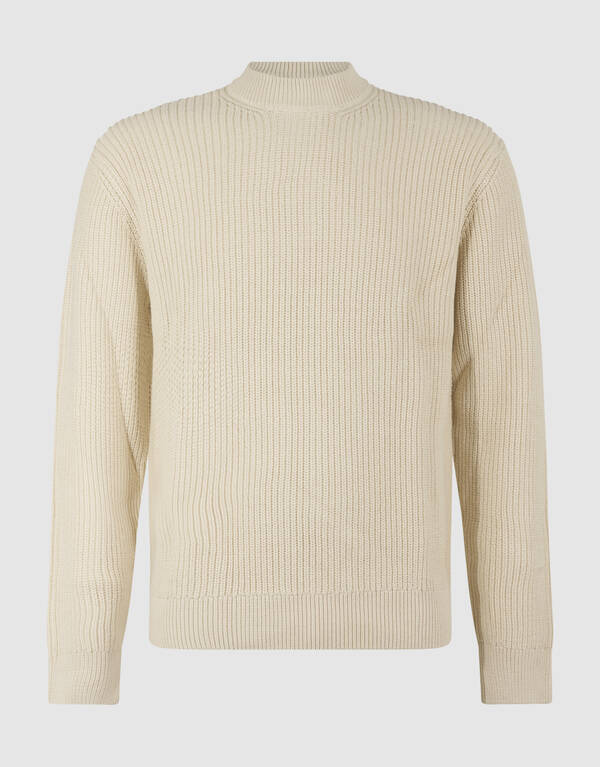 Crewneck Knit Trui Zand SHOEBY MEN