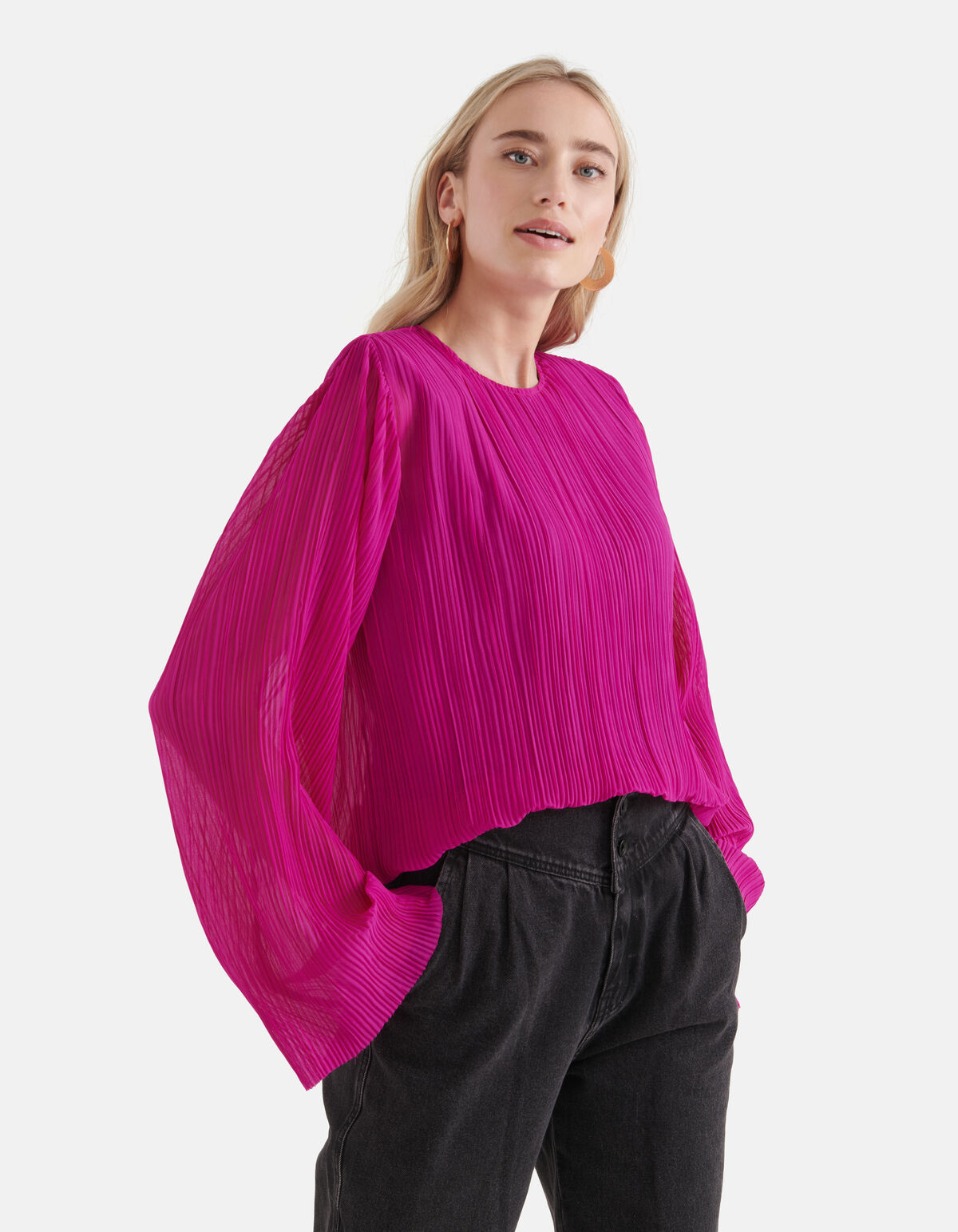 Plisse Top Roze SHOEBY WOMEN