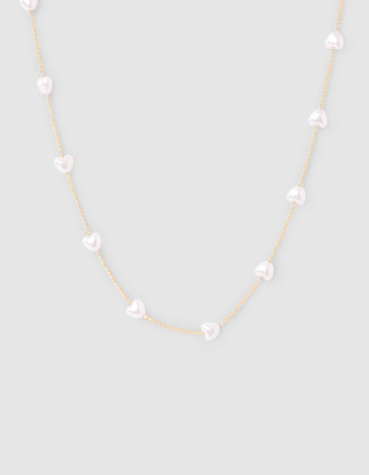 Puffed Heart Ketting Goud SHOEBY ACCESSOIRES