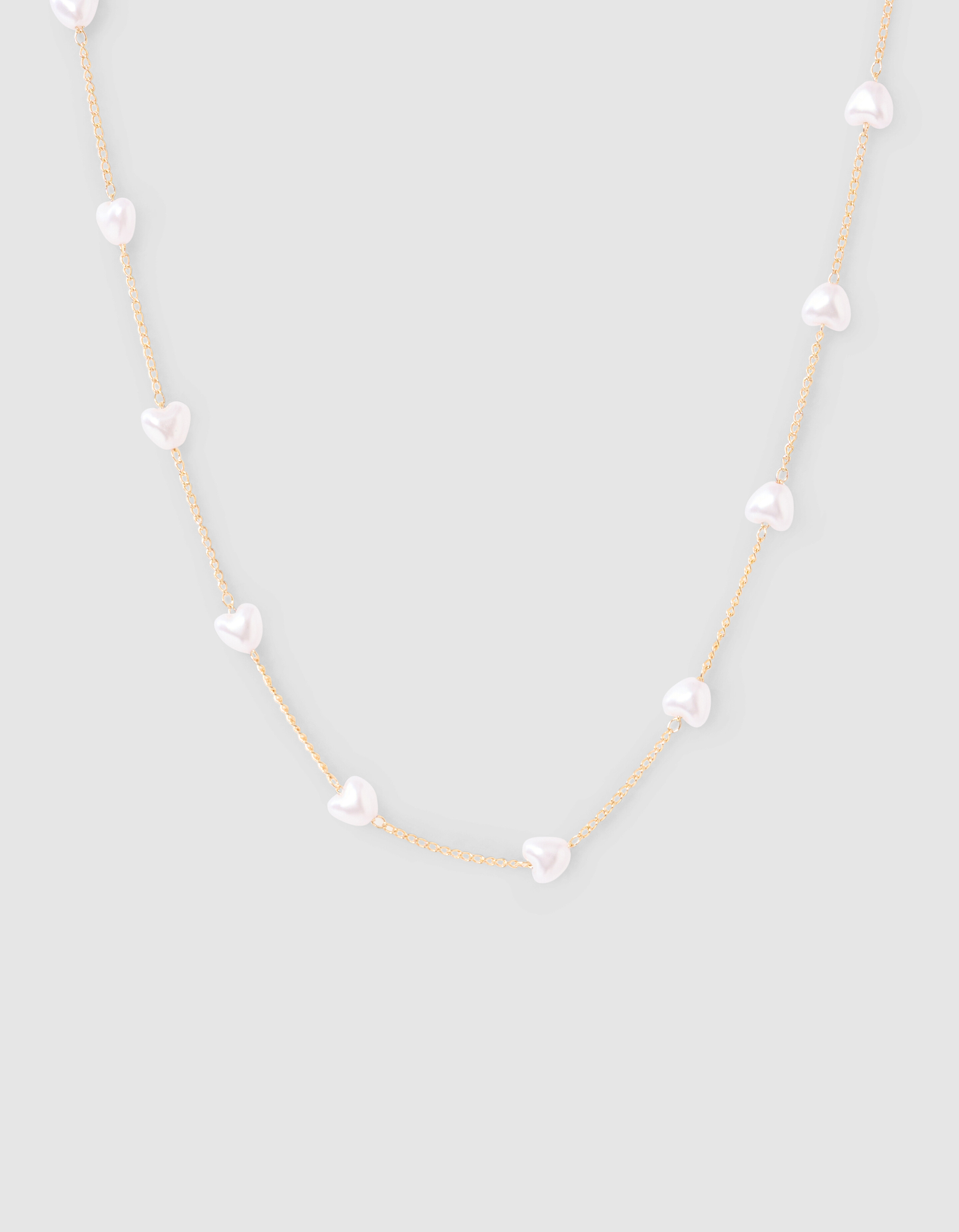 Puffed Heart Ketting Goud SHOEBY ACCESSOIRES