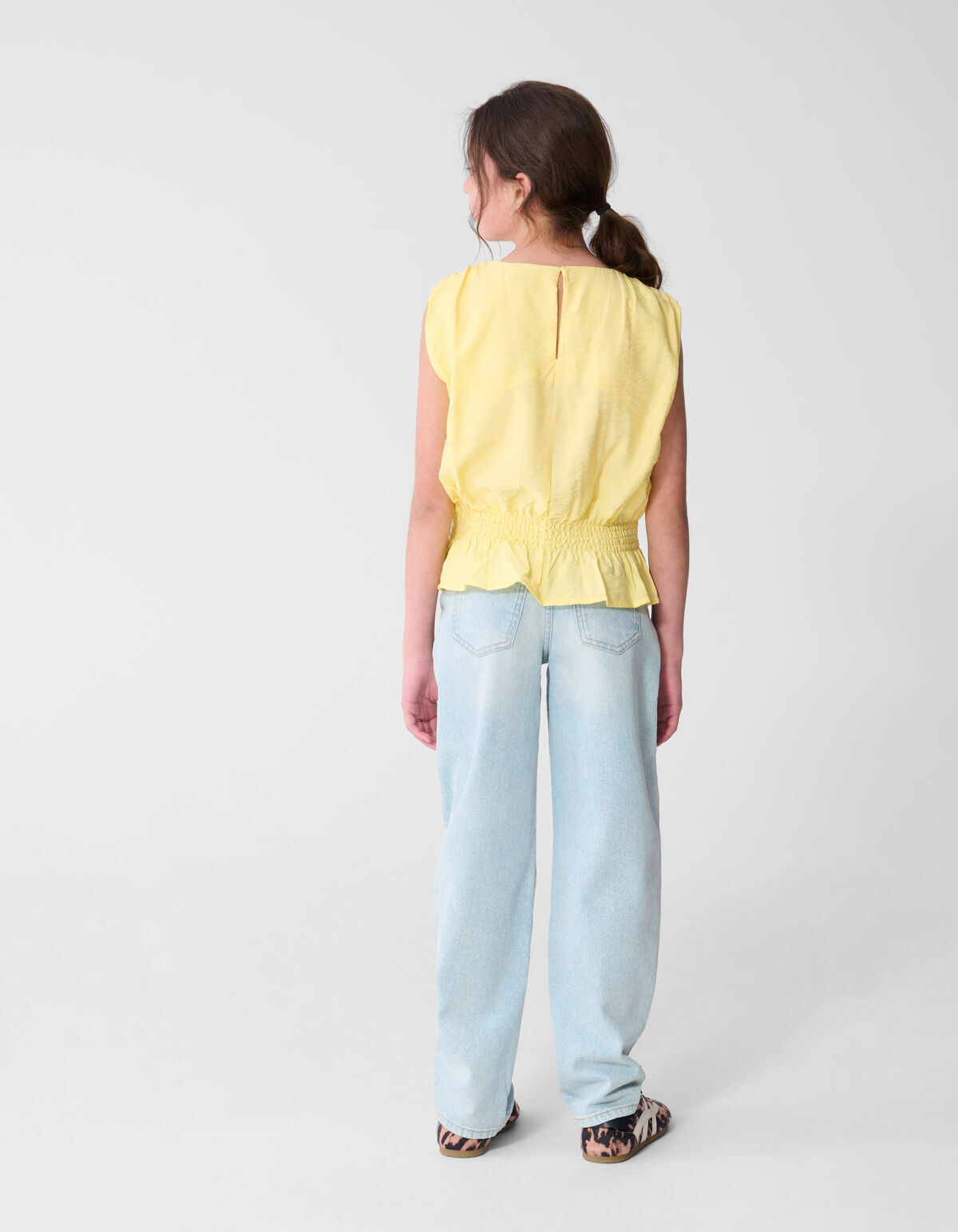 Smock Top Lichtgeel SHOEBY GIRLS