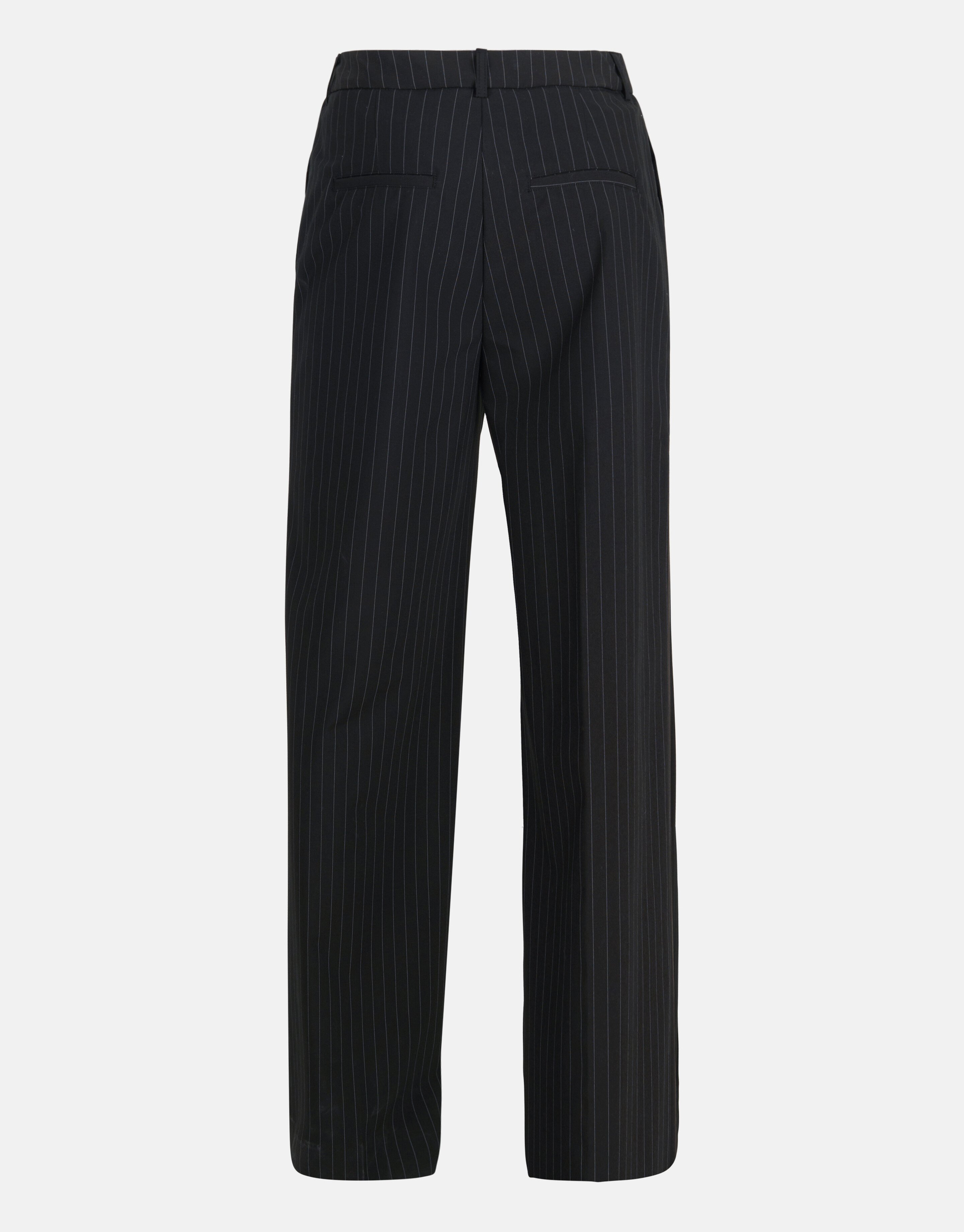 Loose Fit Pintstripe Pantalon Zwart SHOEBY WOMEN