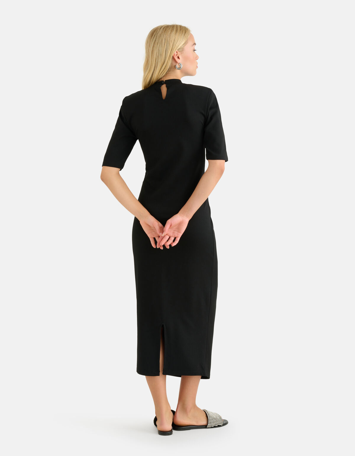 Punta Plooien Jurk Zwart SHOEBY WOMEN