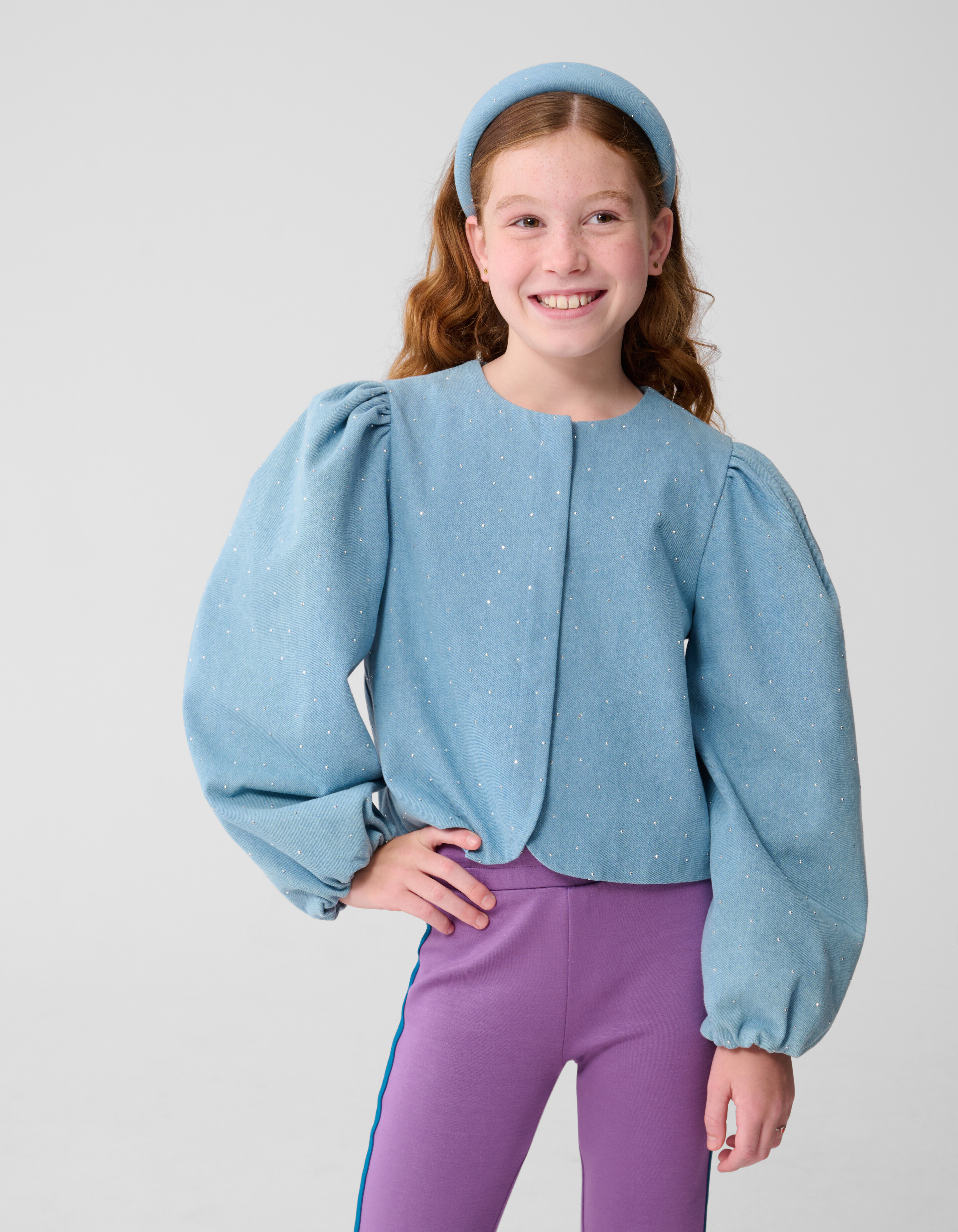 Strass Blazer Blauw SHOEBY GIRLS