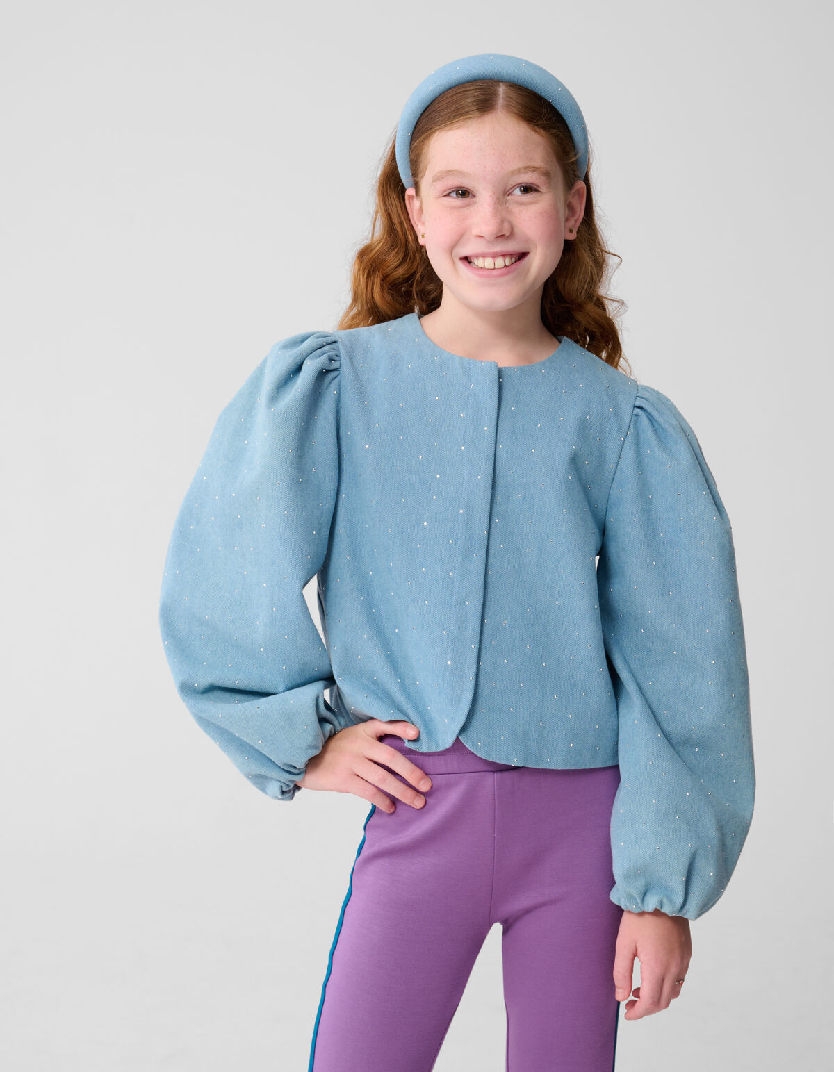 Strass Blazer Blauw SHOEBY GIRLS