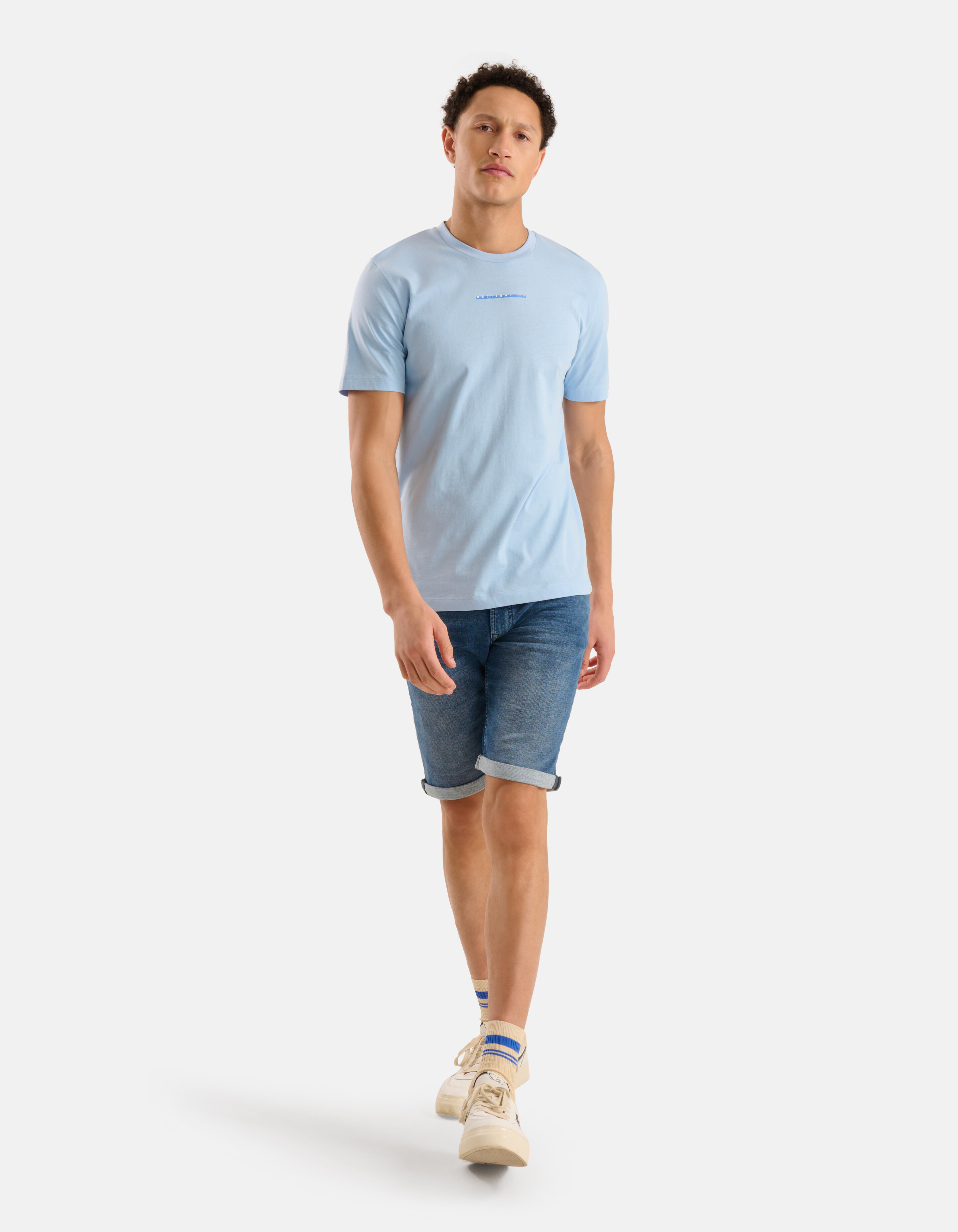 Artwork T-shirt Lichtblauw SHOEBY MEN