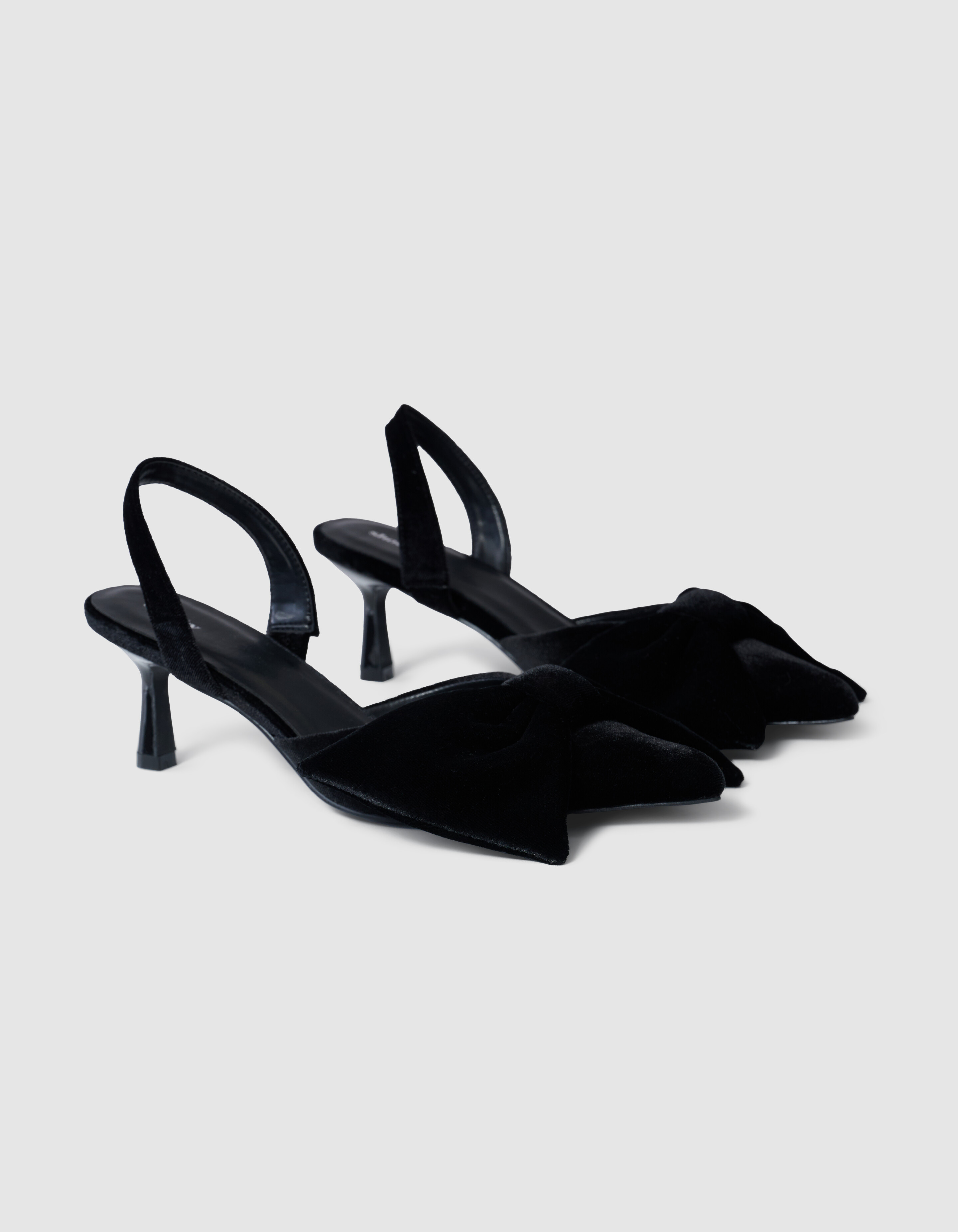 Velvet Strik Hakken Zwart SHOEBY SHOES