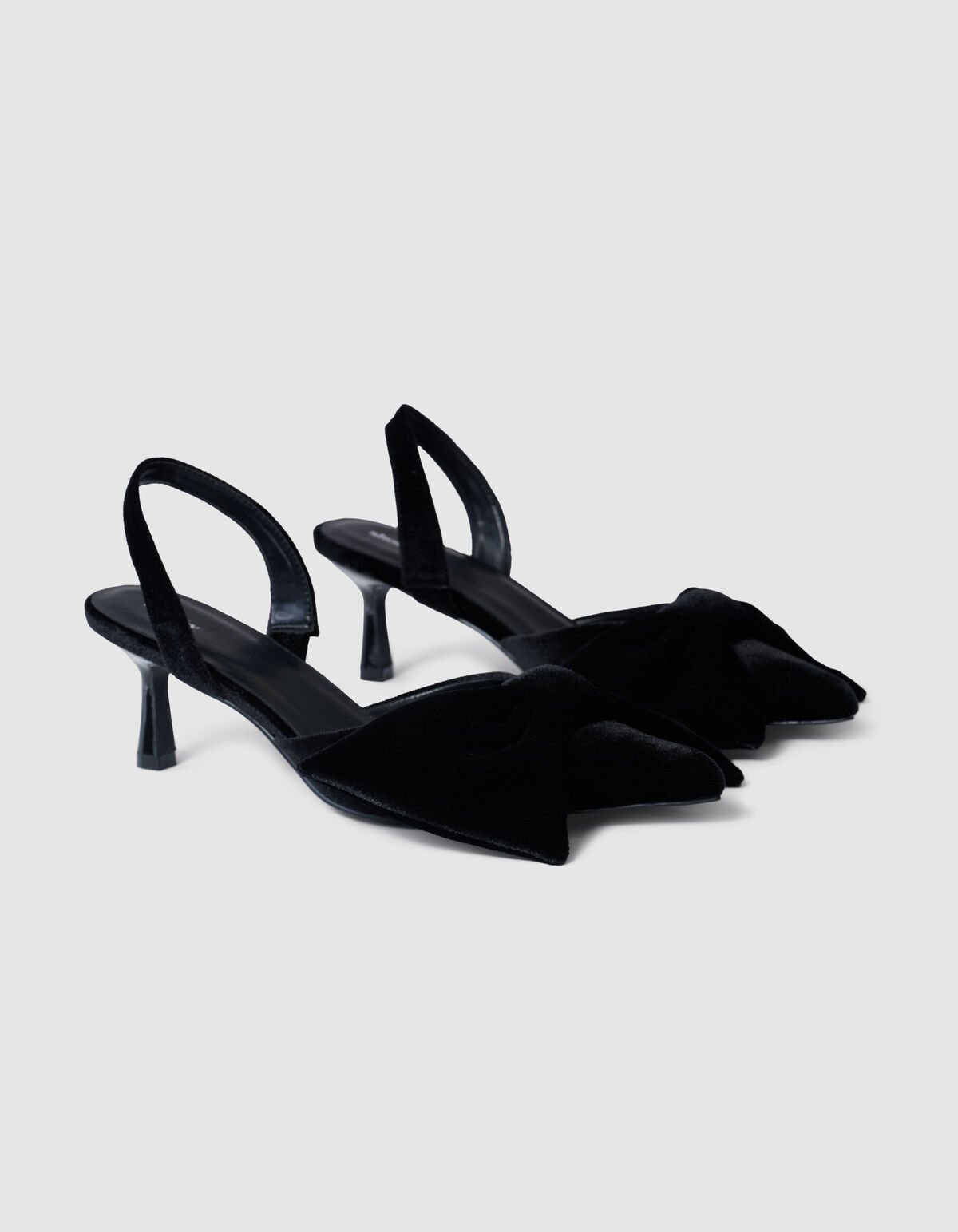 Velvet Strik Hakken Zwart SHOEBY SHOES