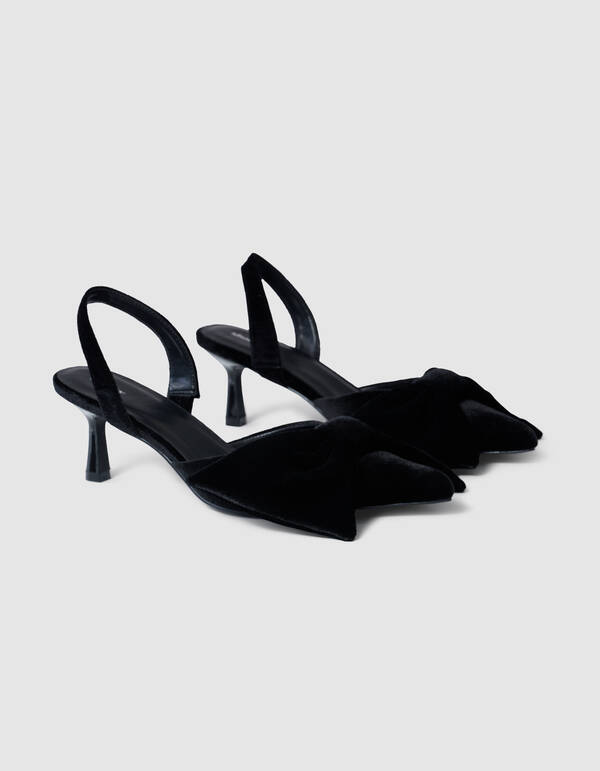 Velvet Strik Hakken Zwart SHOEBY SHOES
