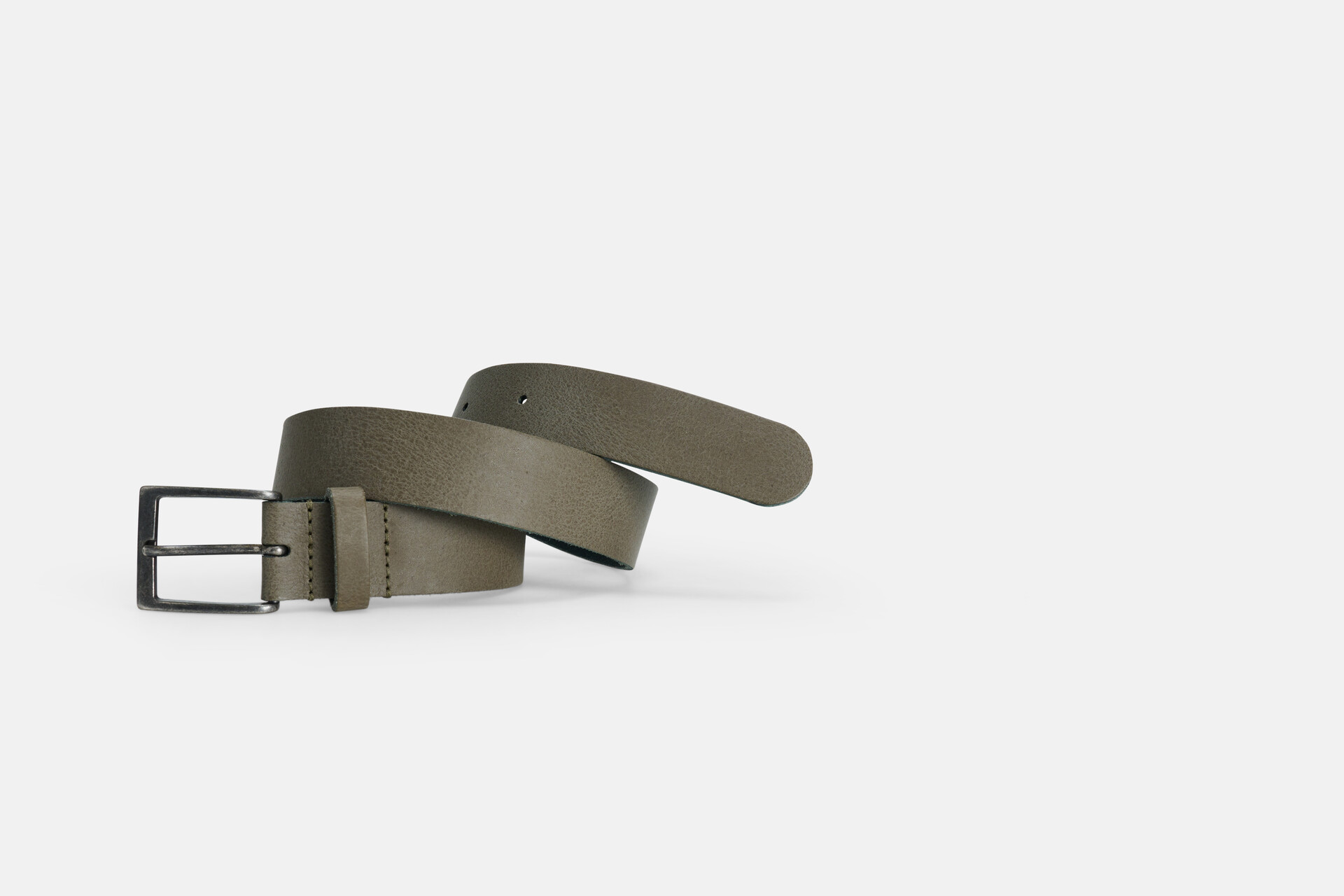 Leren Riem Groen SHOEBY ACCESSOIRES