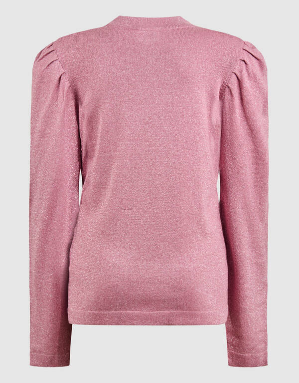 Glitter Longsleeve Top Roze SHOEBY GIRLS