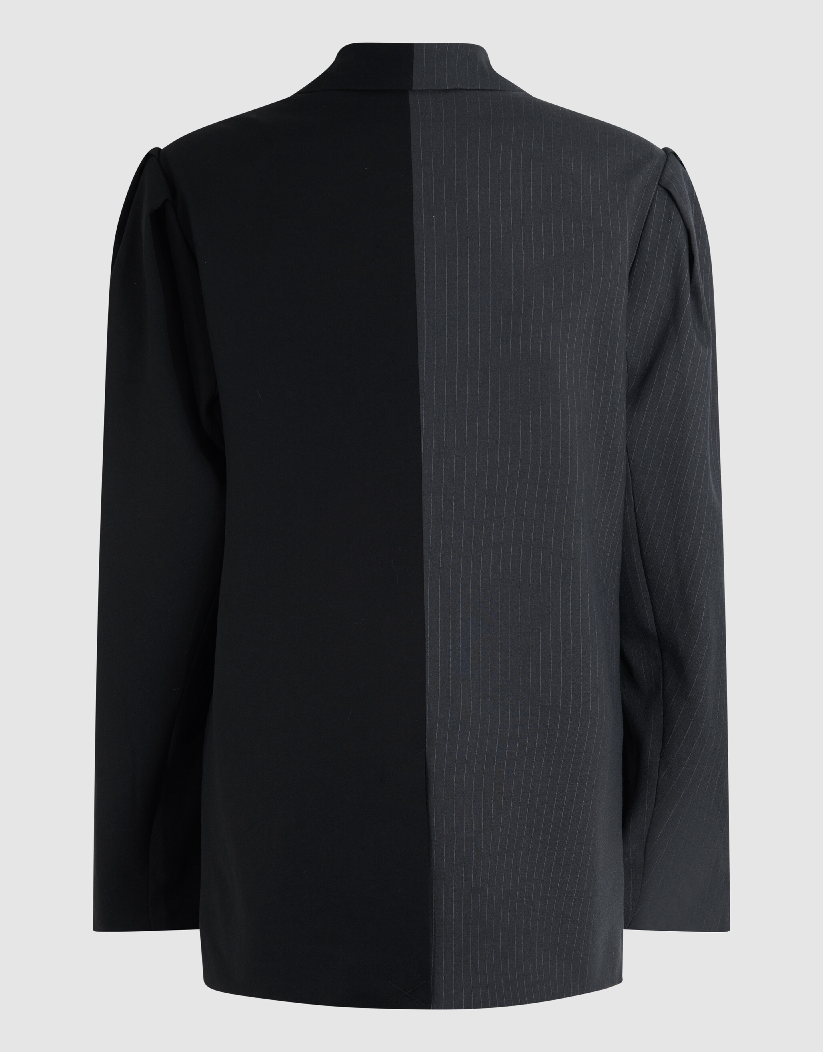 Oversized Pinstripe Mix Blazer Grijs/Zwart SHOEBY WOMEN