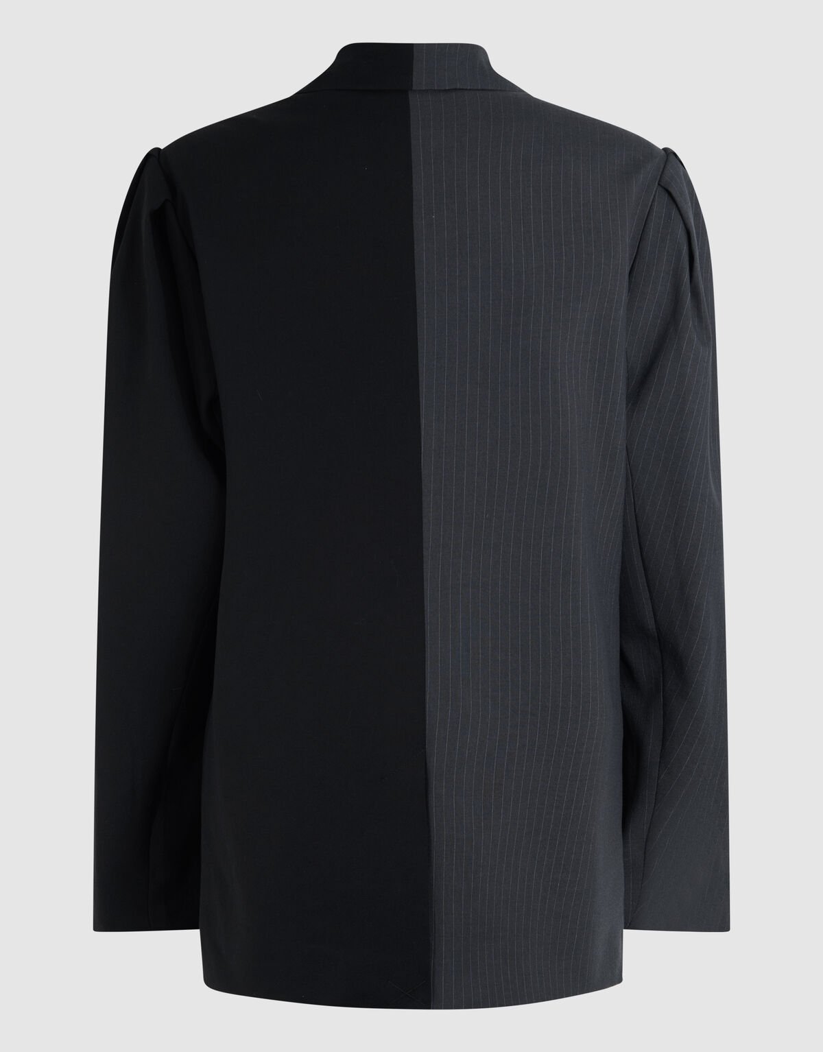 Oversized Pinstripe Mix Blazer Grijs/Zwart SHOEBY WOMEN