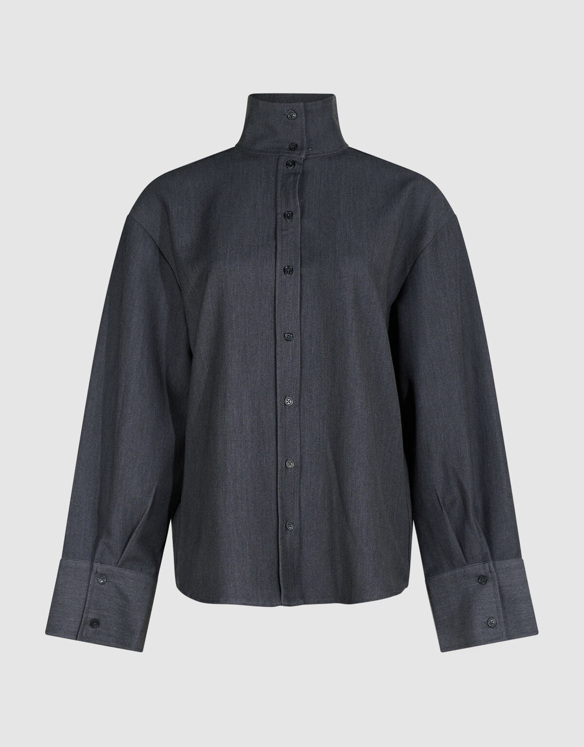 Oversized Tailored Blouse Donkergrijs By Lonneke SHOEBY WOMEN