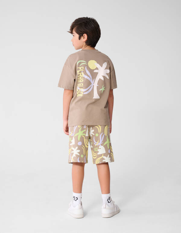 Playa Relaxed T-shirt Taupe SHOEBY BOYS