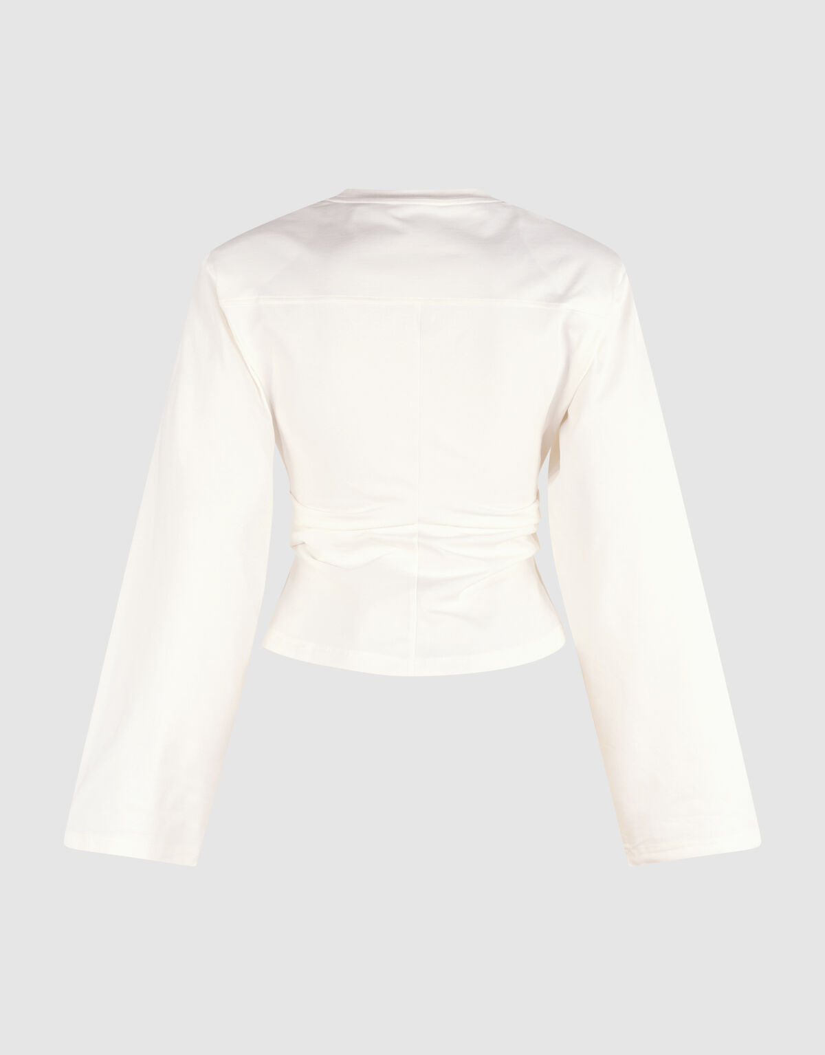 Gedrappeerde Schouder Longsleeve Ecru SHOEBY WOMEN