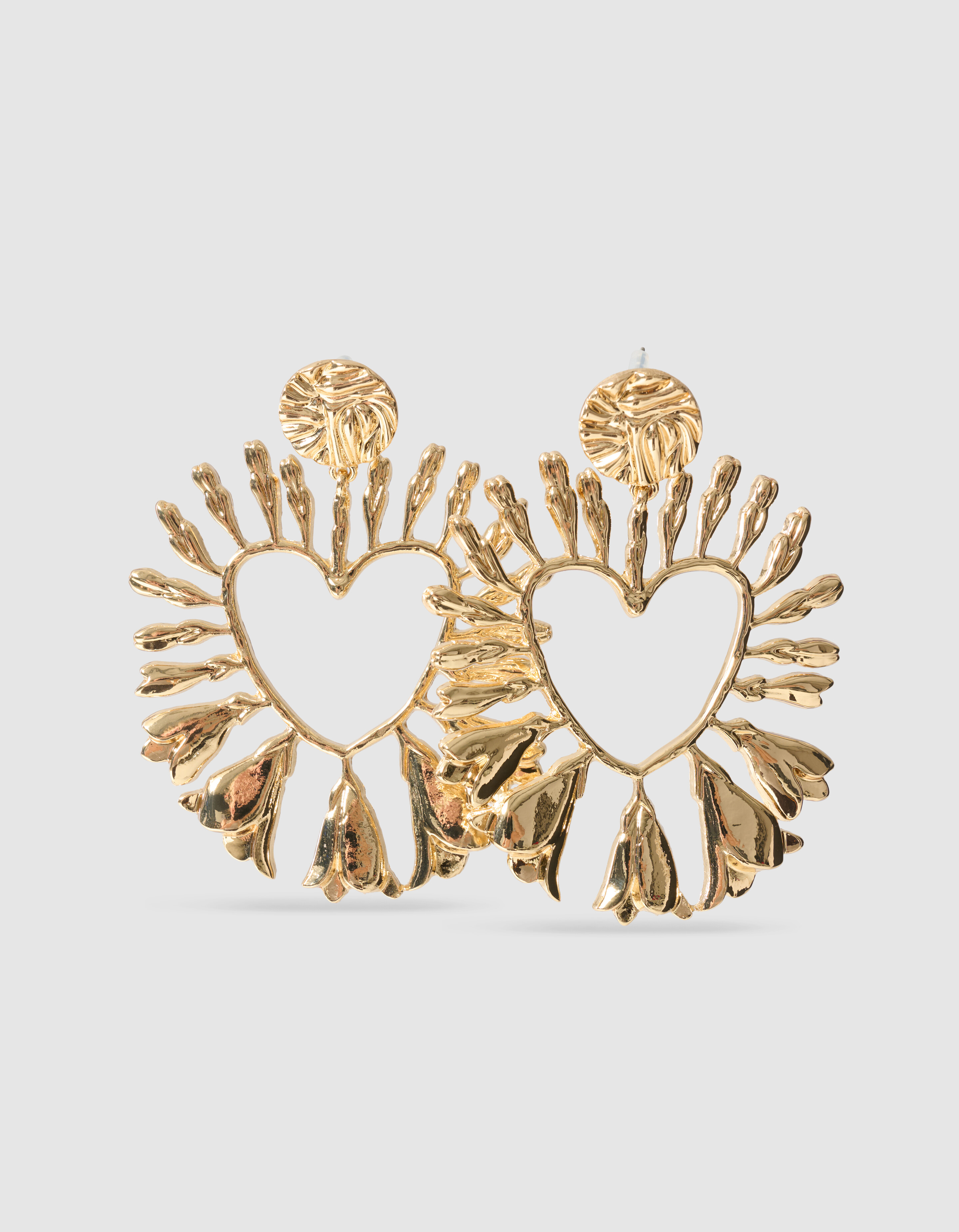 Flower Heart Oorbellen Goud SHOEBY ACCESSOIRES