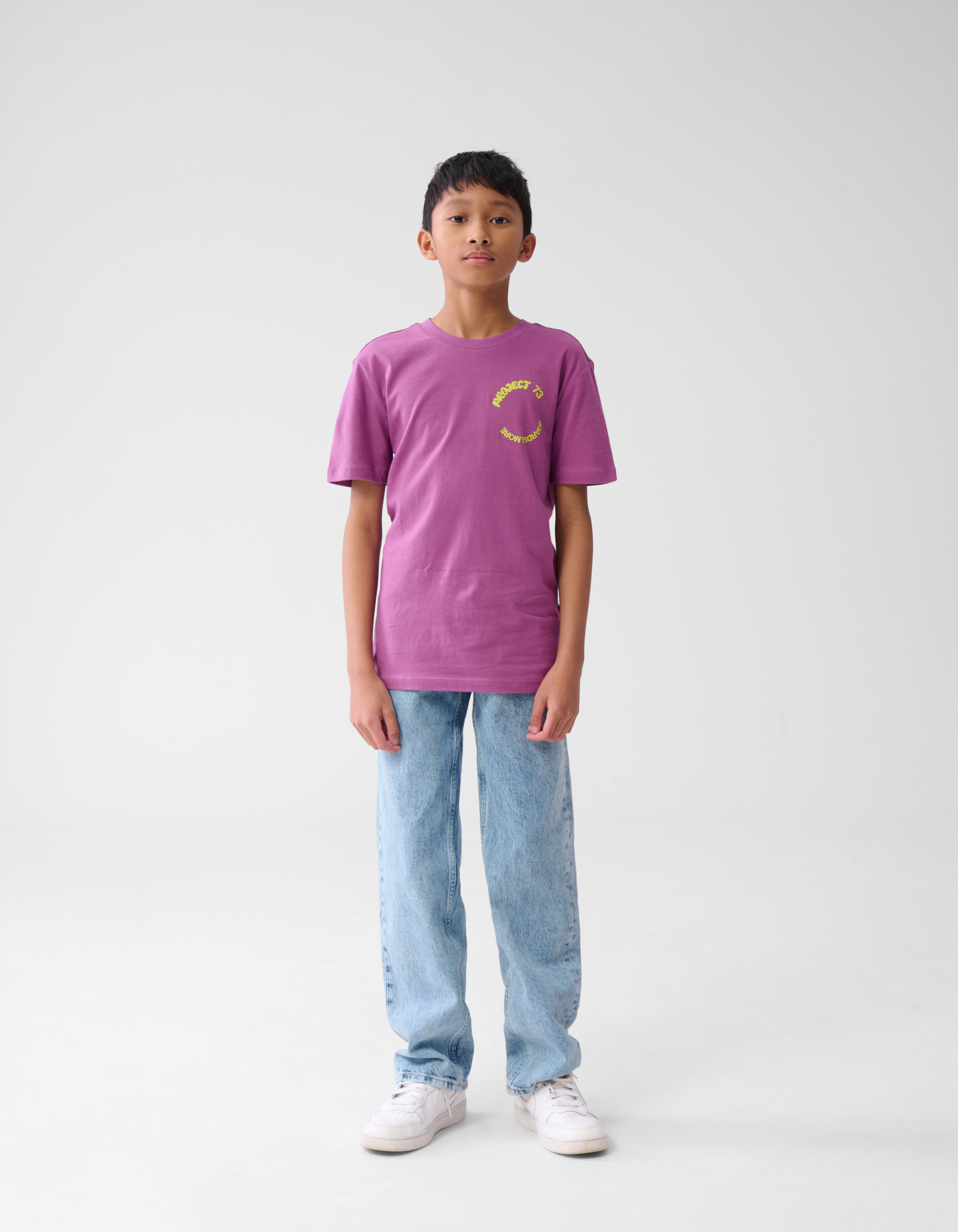 Tekst T-shirt Paars SHOEBY BOYS