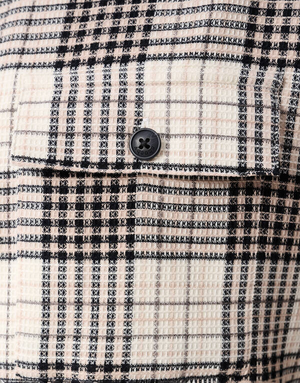 Ruiten Overshirt Gebroken Wit SHOEBY MEN