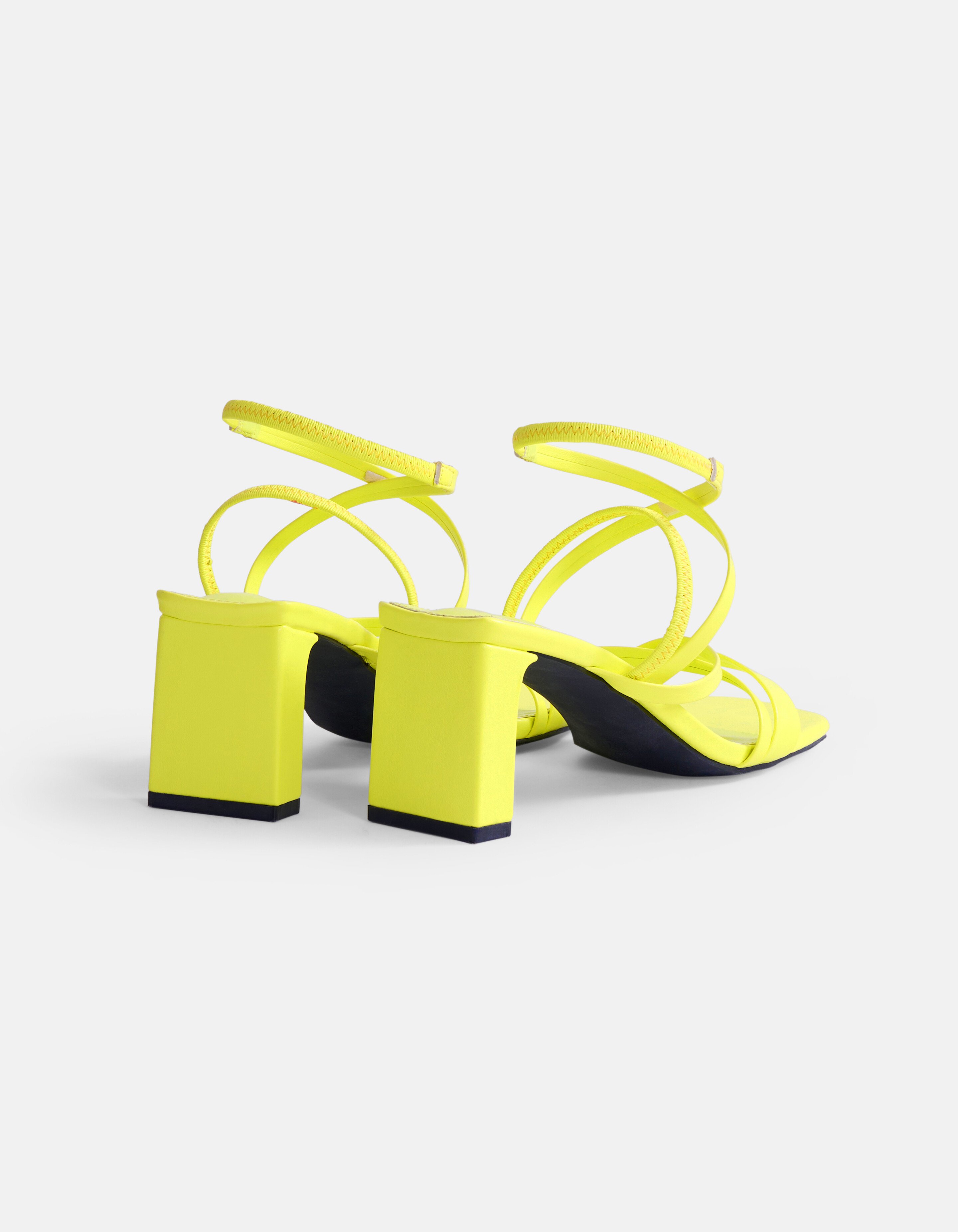 Sandalen Met Hak Geel SHOEBY SHOES