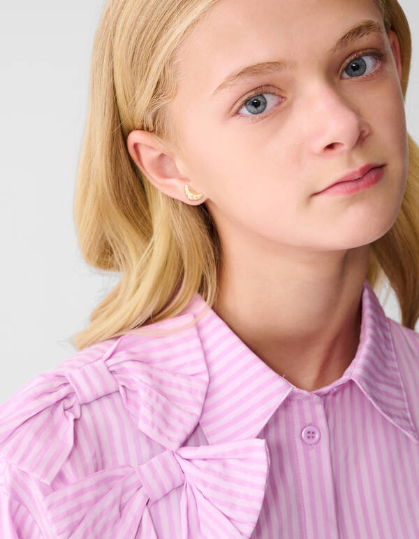 Stripe Strik Blouse Roze SHOEBY GIRLS