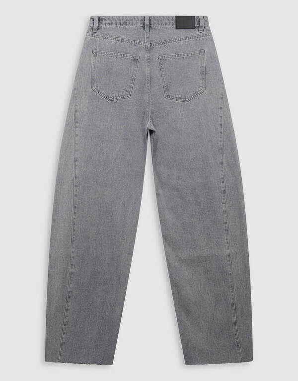Curved Barrel Fit Jeans Lichtgrijs SHOEBY WOMEN