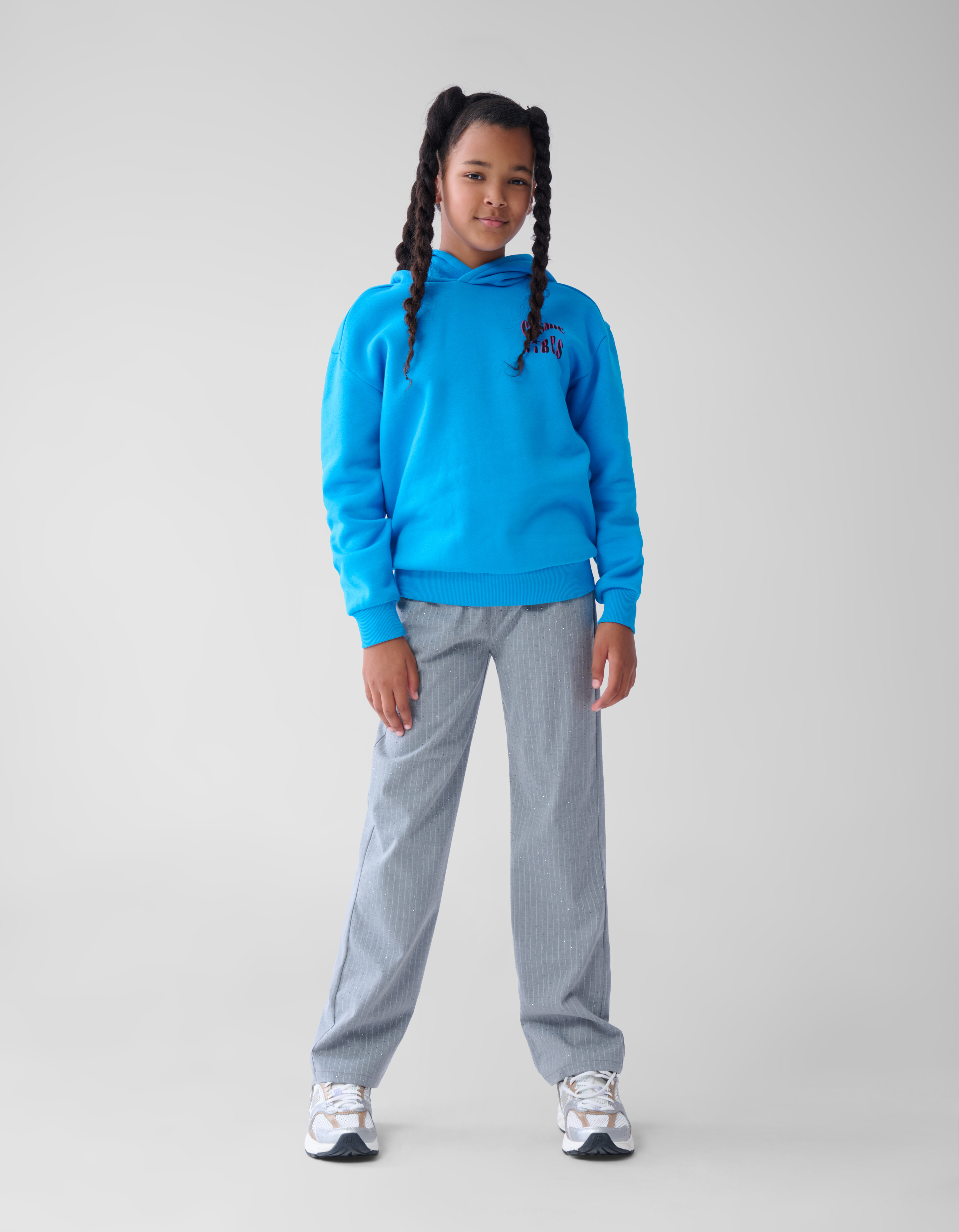Artwork Hoodie Blauw SHOEBY GIRLS