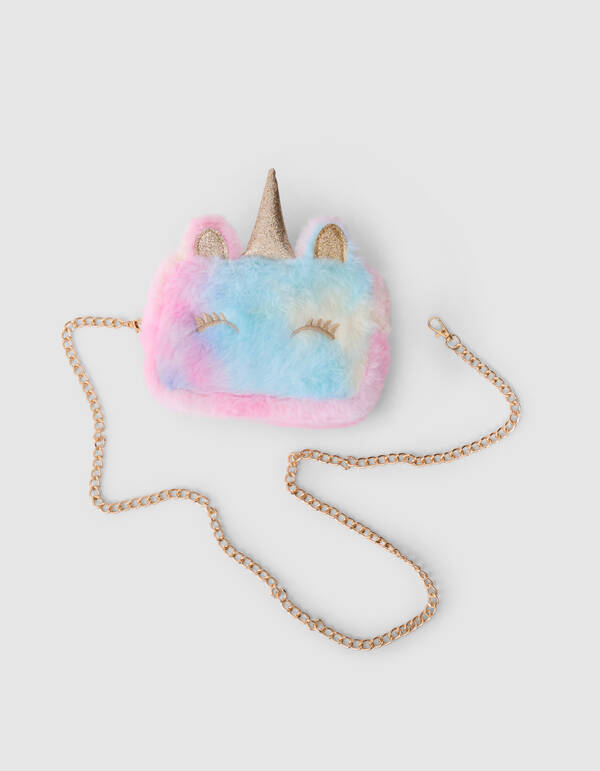 Unicorn Glitter Tas Blauw/Roze SHOEBY ACCESSOIRES