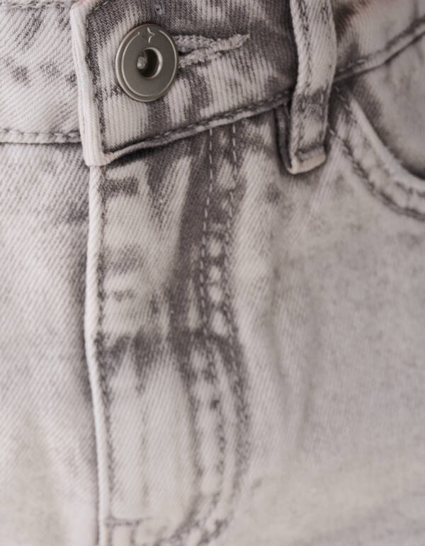 Basis Denim Short Lichtgrijs SHOEBY GIRLS