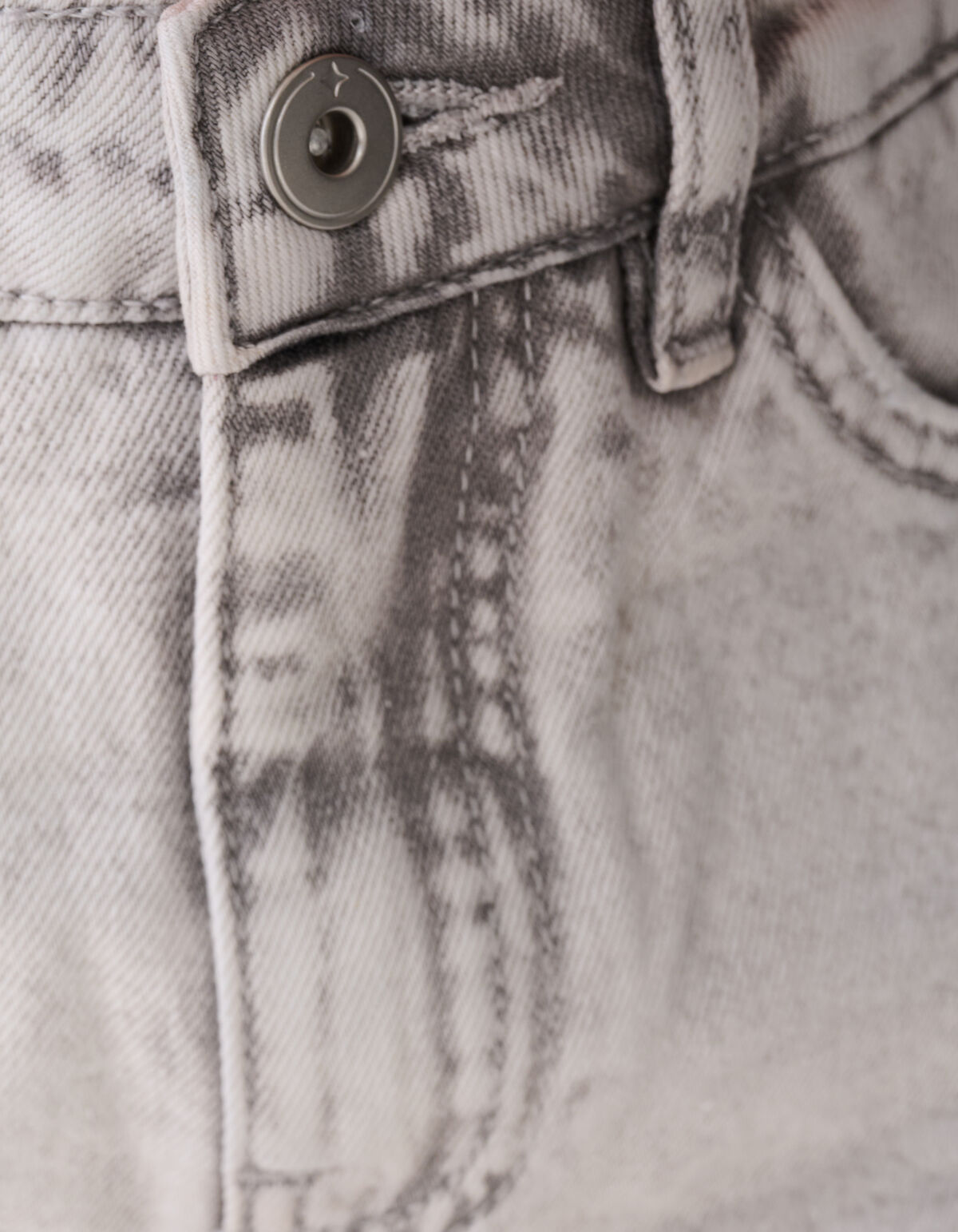 Basis Denim Short Lichtgrijs SHOEBY GIRLS