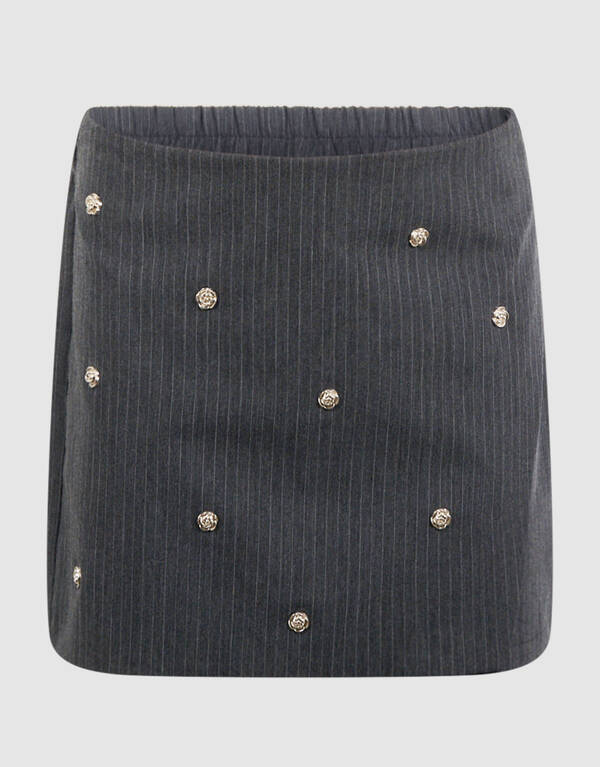 Studs Skort Donkergrijs SHOEBY GIRLS