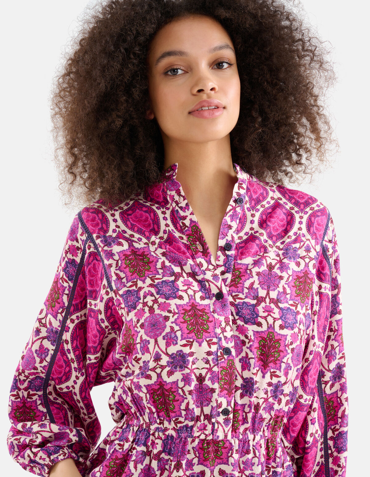 Grafische Print Jurk Paars SHOEBY WOMEN