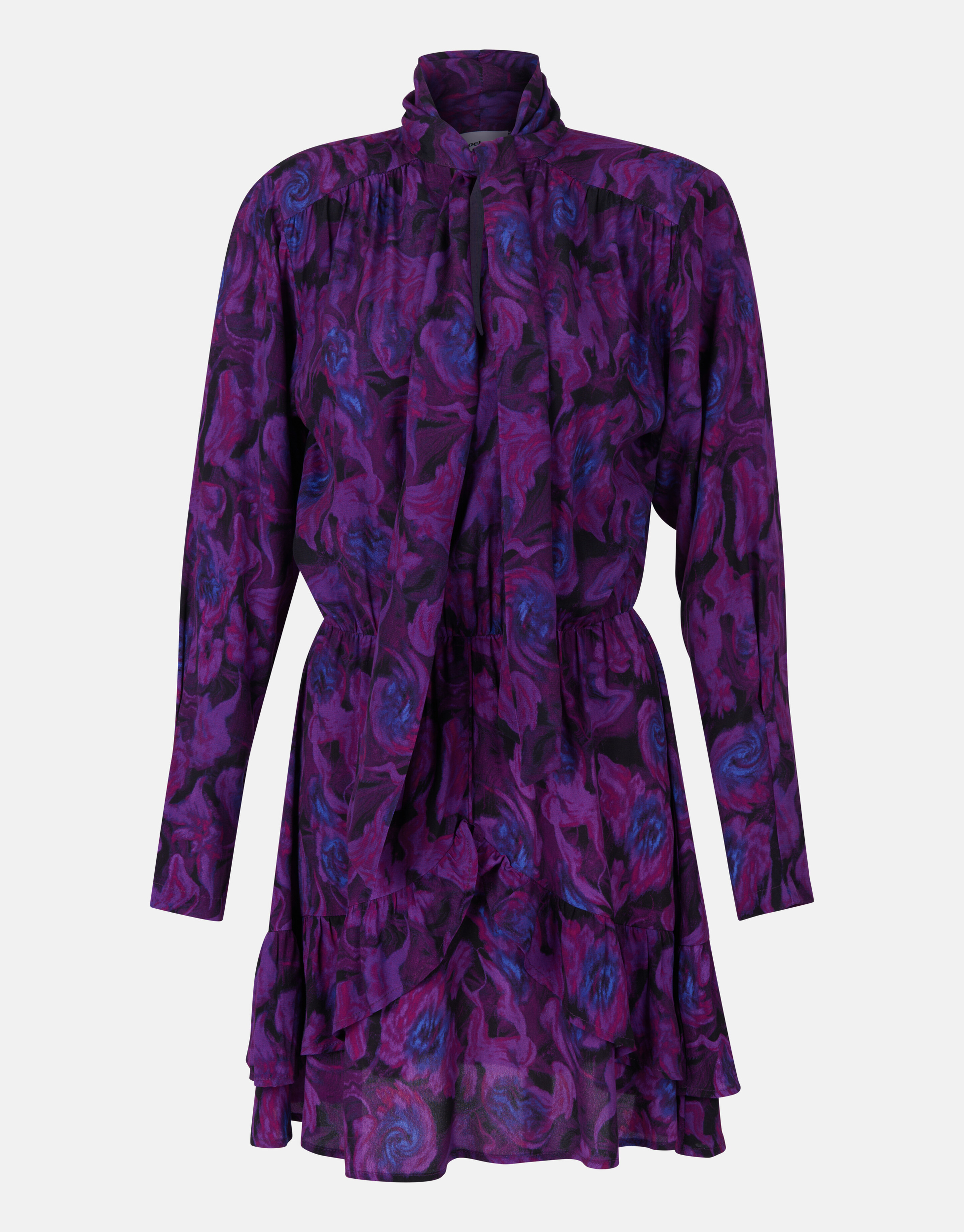 Bloemenprint Strik Jurk Paars SHOEBY WOMEN