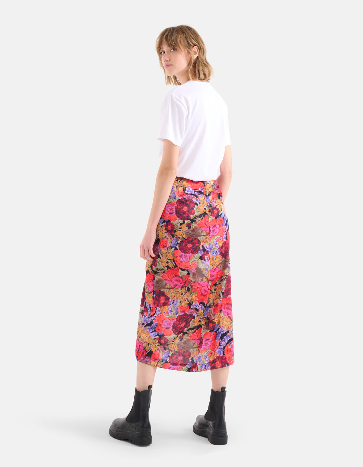 Vintage Bloemenprint Rok SHOEBY WOMEN