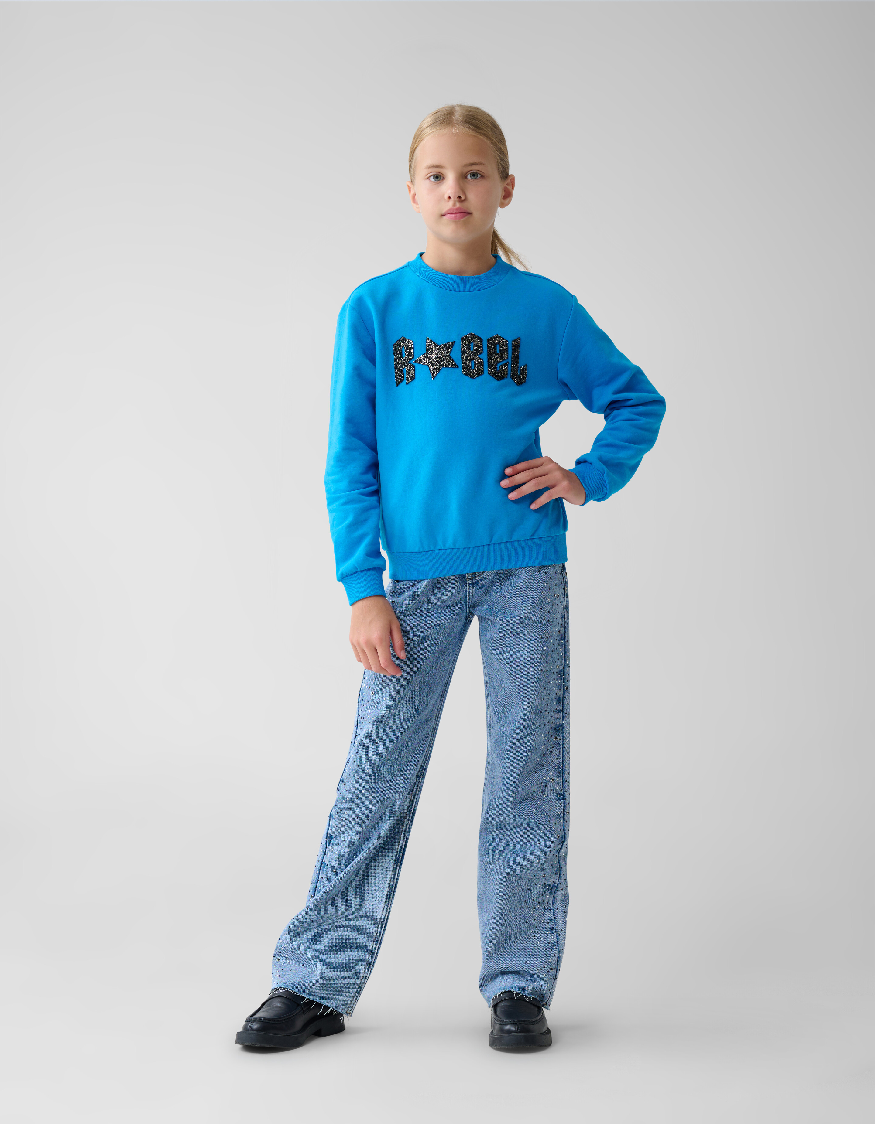 Rebel Sweater Blauw SHOEBY GIRLS