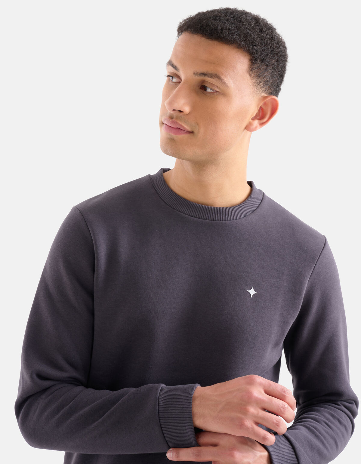 Sparkle Sweater Donkergrijs SHOEBY MEN