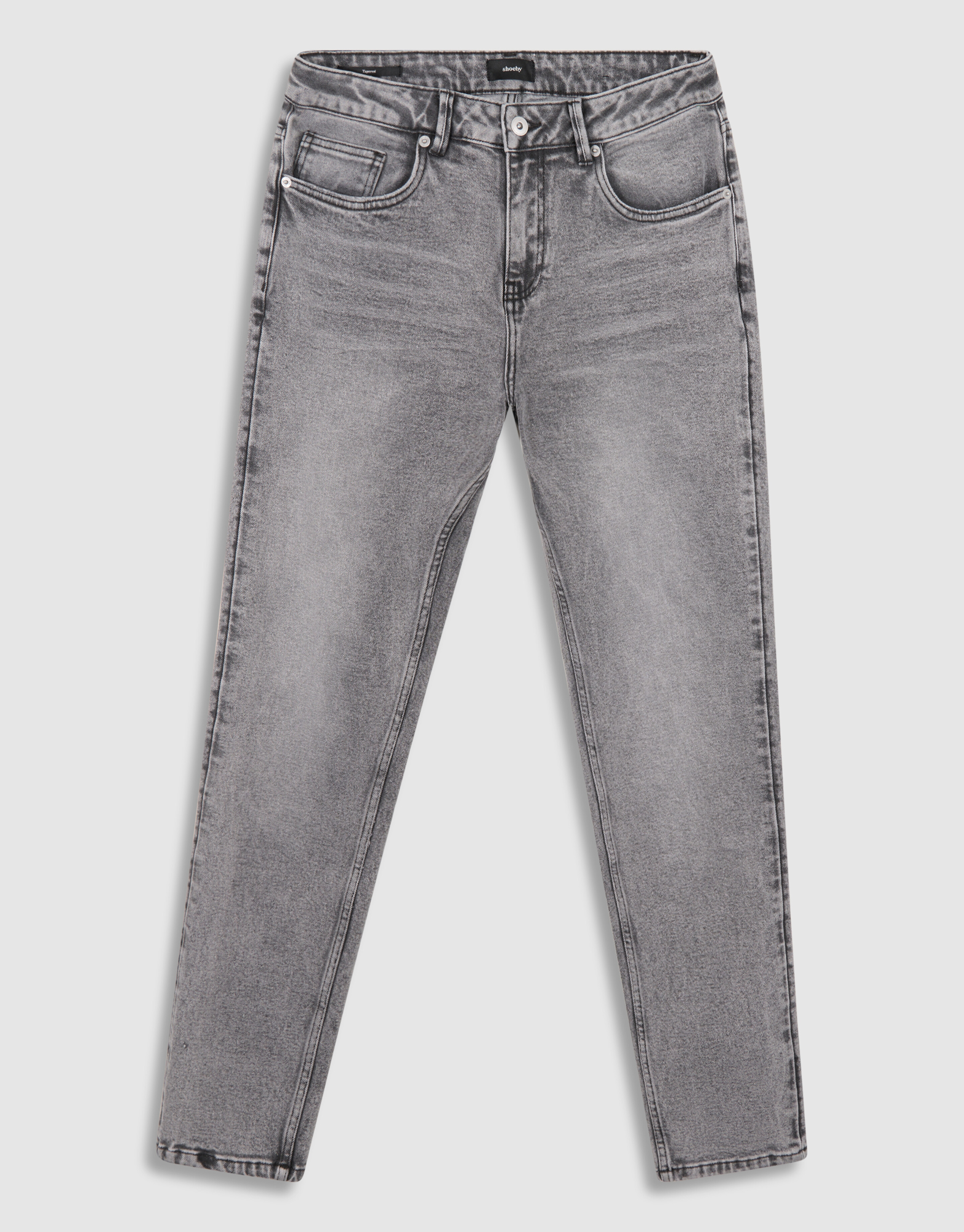 Tapered Fit Jeans Grijs L32 SHOEBY MEN