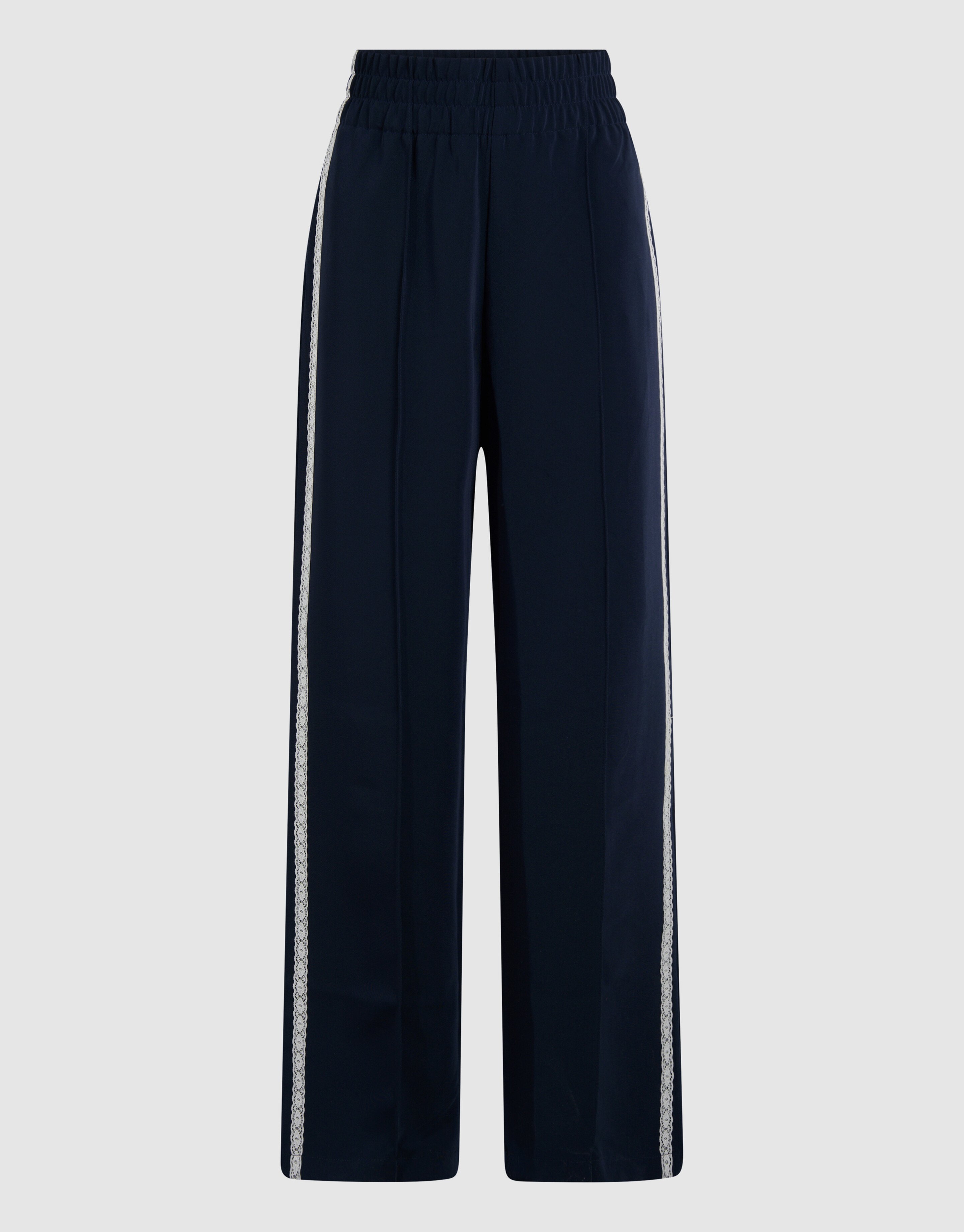 Sporty Wide Leg Broek Donkerblauw SHOEBY WOMEN