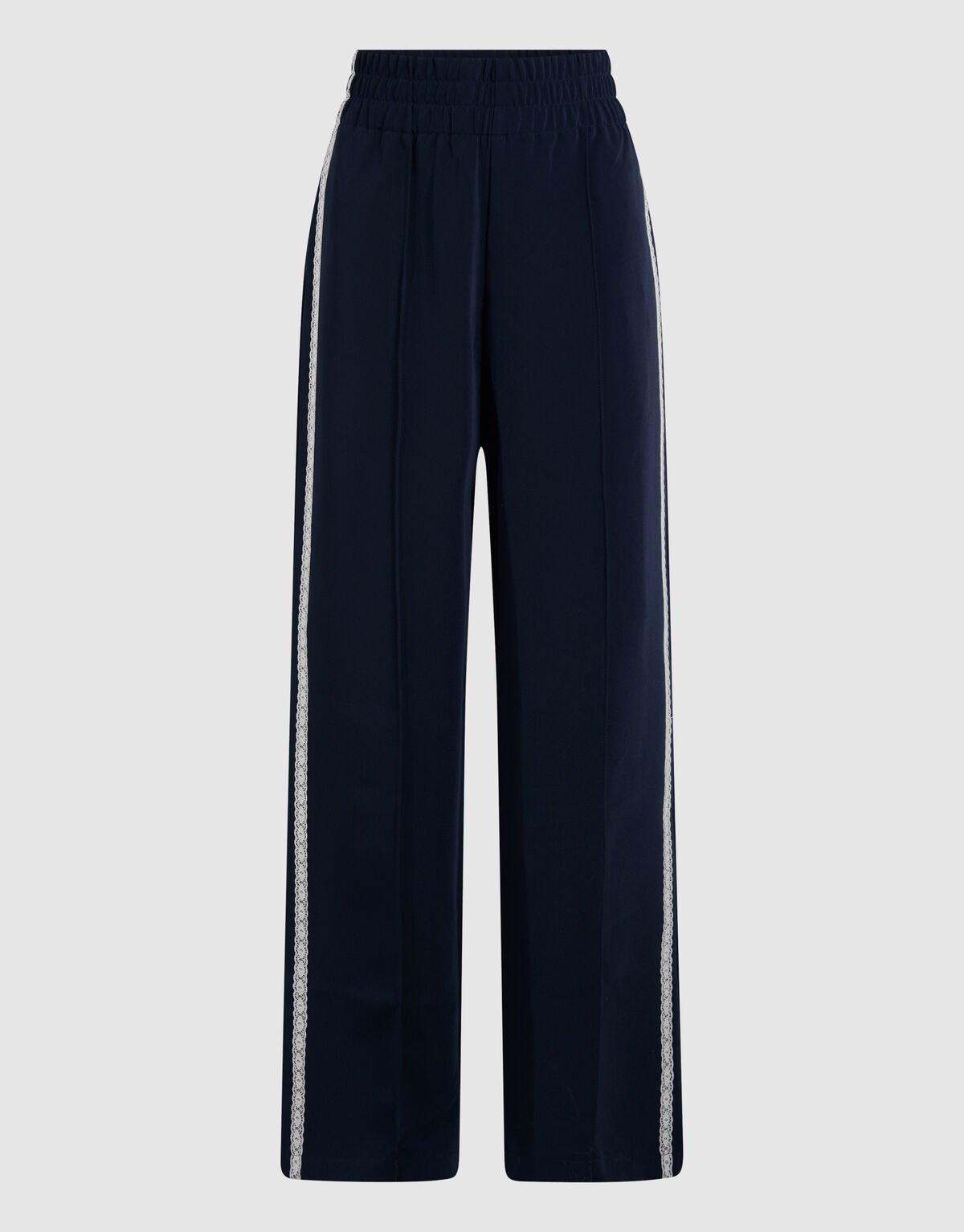 Sporty Wide Leg Broek Donkerblauw SHOEBY WOMEN