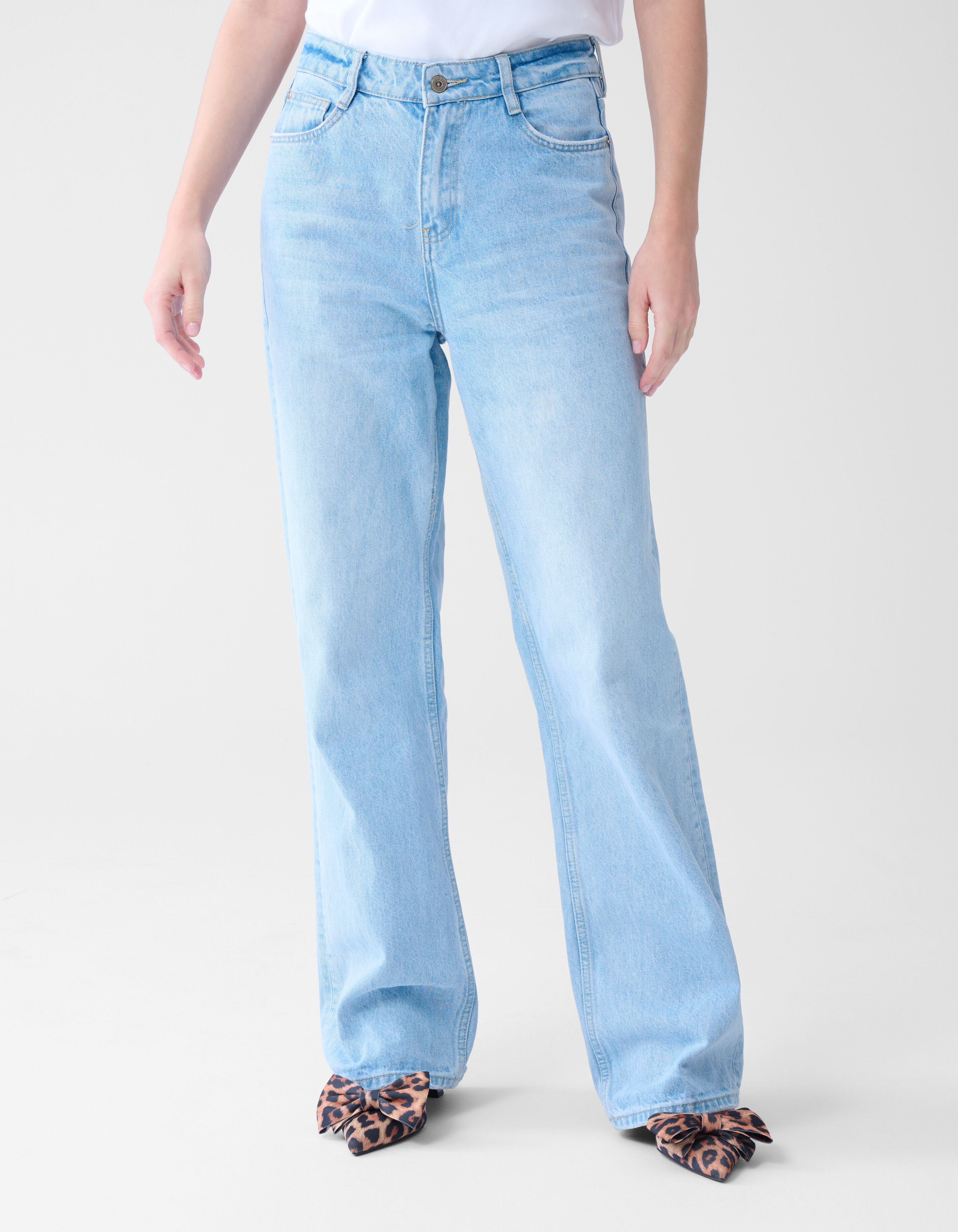 Wide Leg Jeans Bleached SHOEBY WOMEN