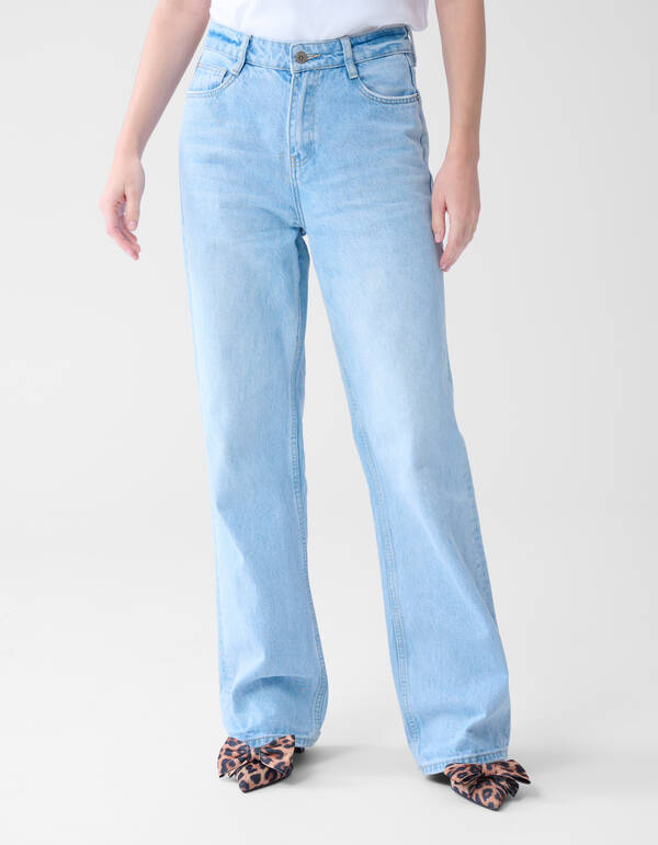 Wide Leg Jeans Bleached SHOEBY WOMEN