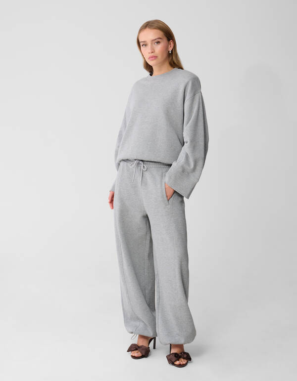 Oversized Sweater Lichtgrijs By Monica SHOEBY WOMEN